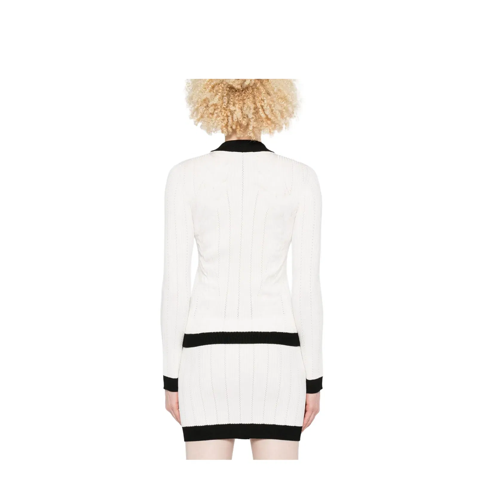 Knitted Crewneck Cardigan