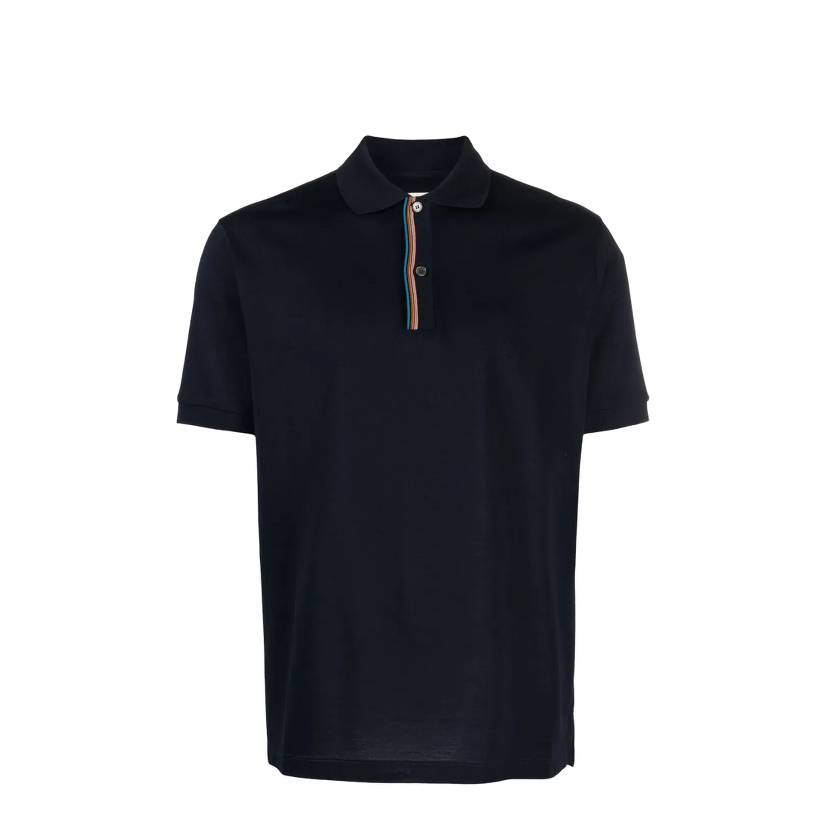 Rainbow-Stripe Cotton Polo Shirt