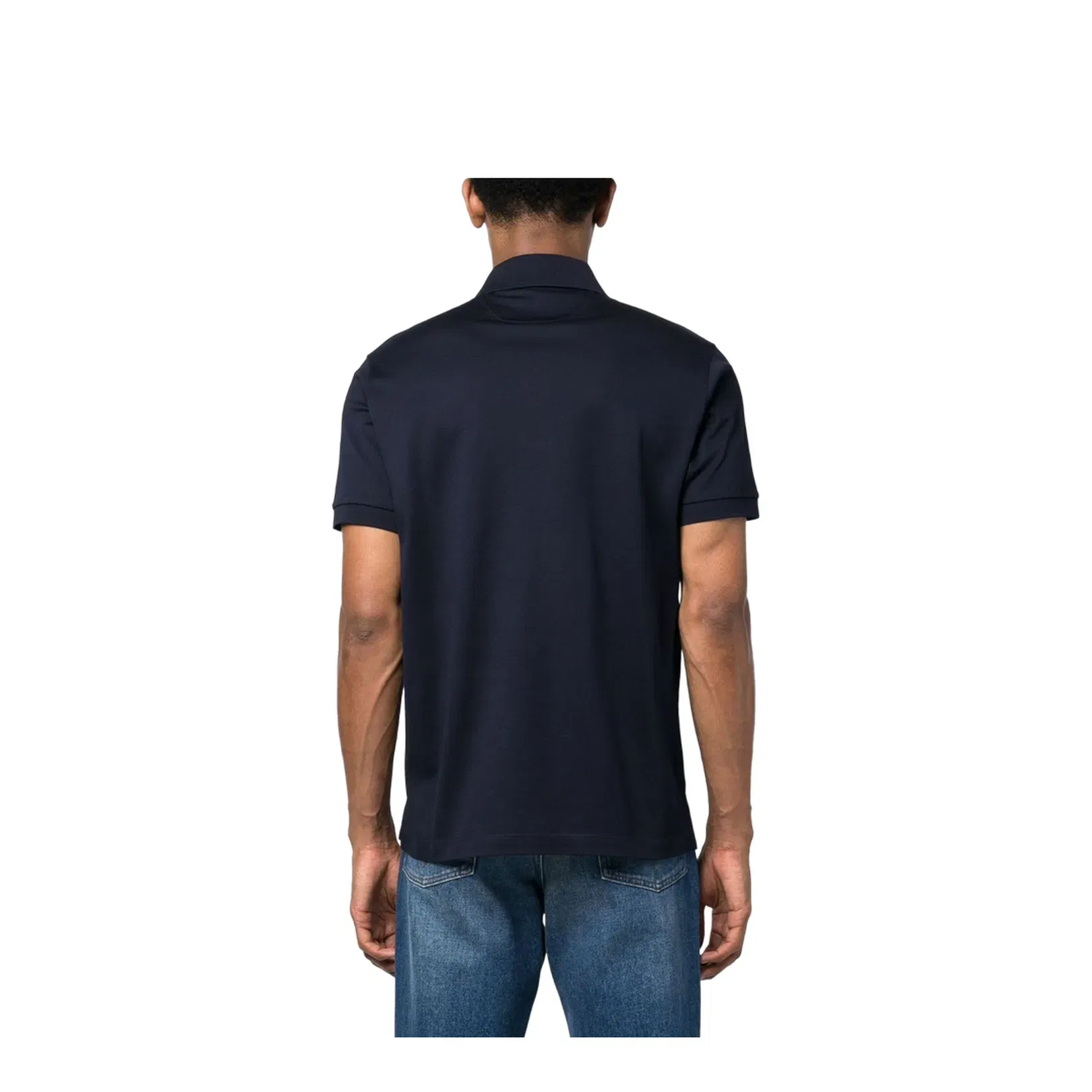 Rainbow-Stripe Cotton Polo Shirt