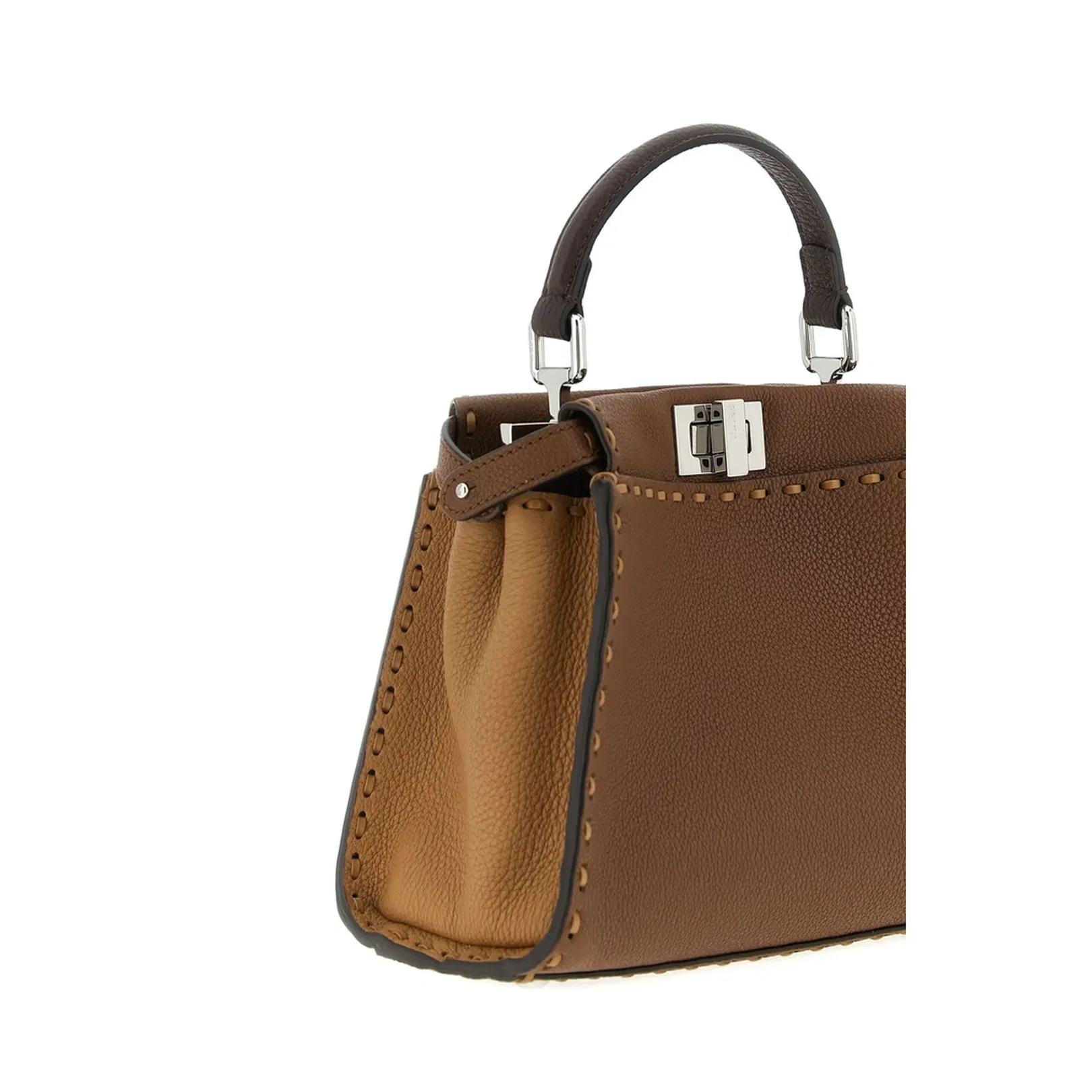 Peekaboo Mini Cuoio Romano Leather Brown