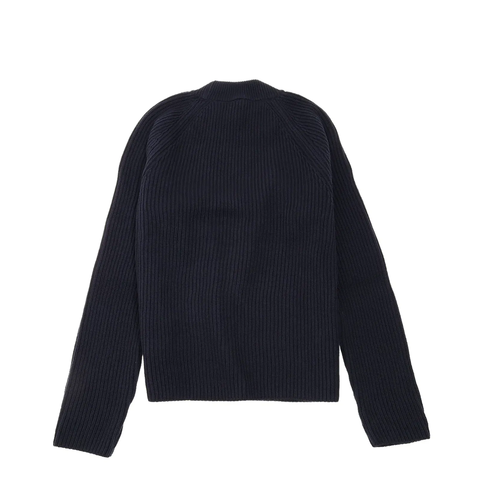 Navy Roll Neck Sweater Night Blue Red