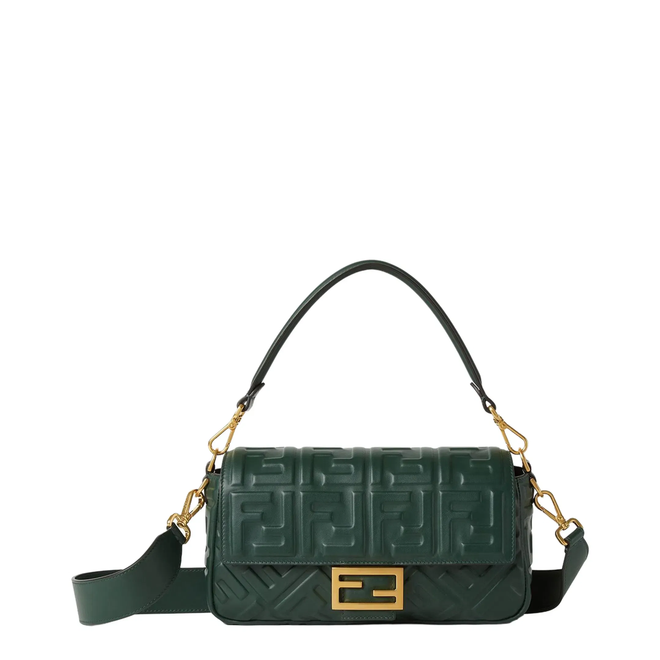 Leather Green Baguette