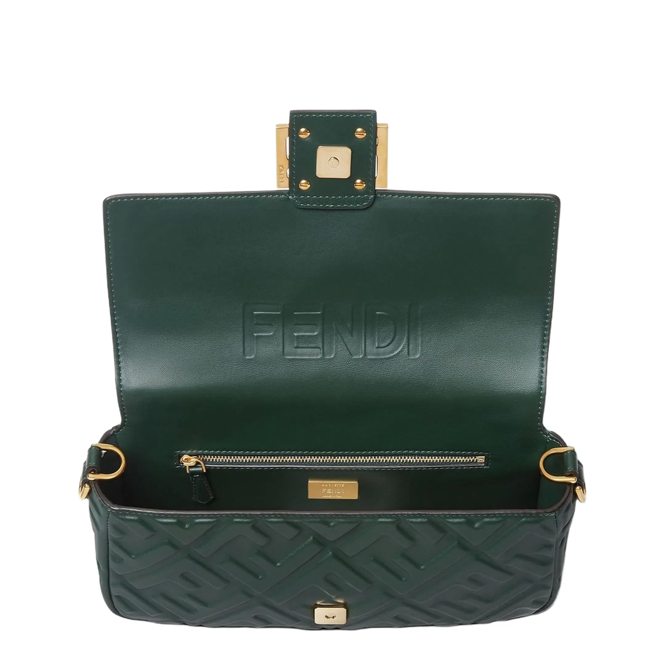 Leather Green Baguette