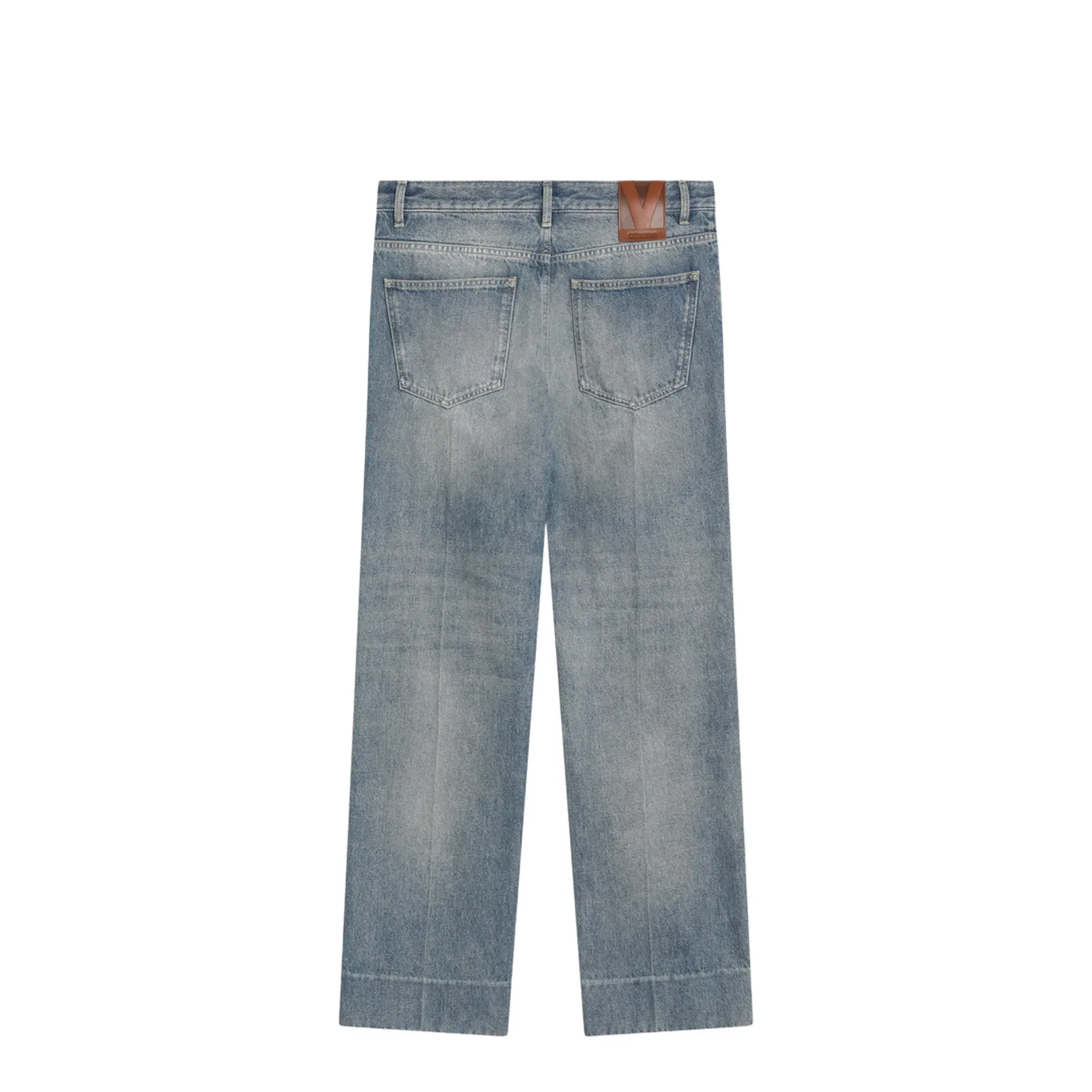 Straight Leg Jeans in Denim