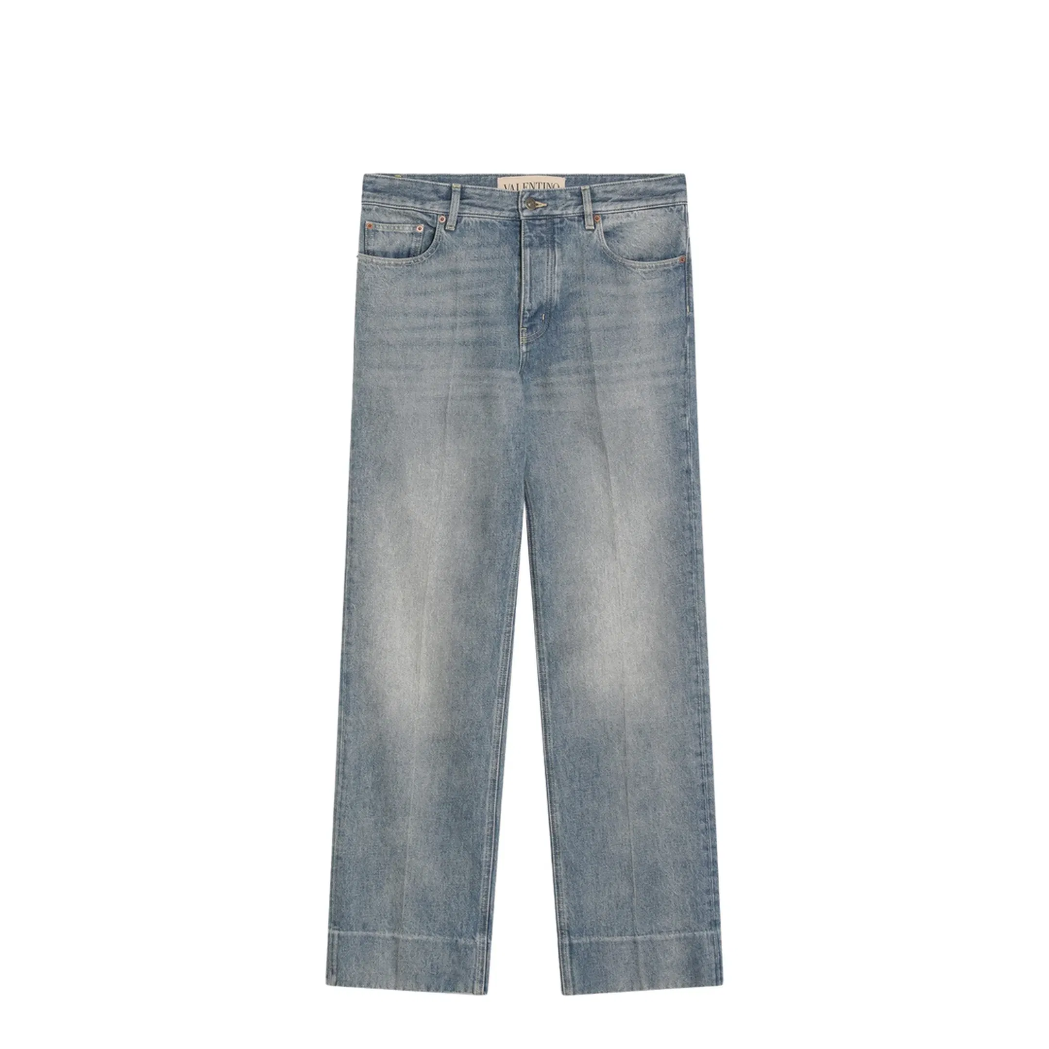 Straight Leg Jeans in Denim