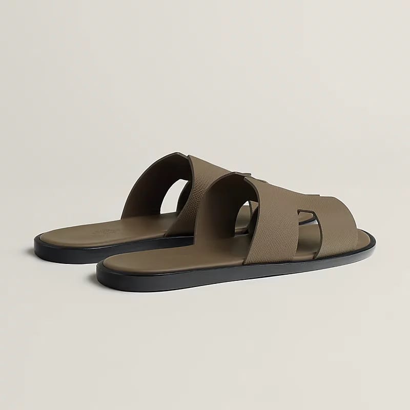 Hermes Izmir sandal étoupe