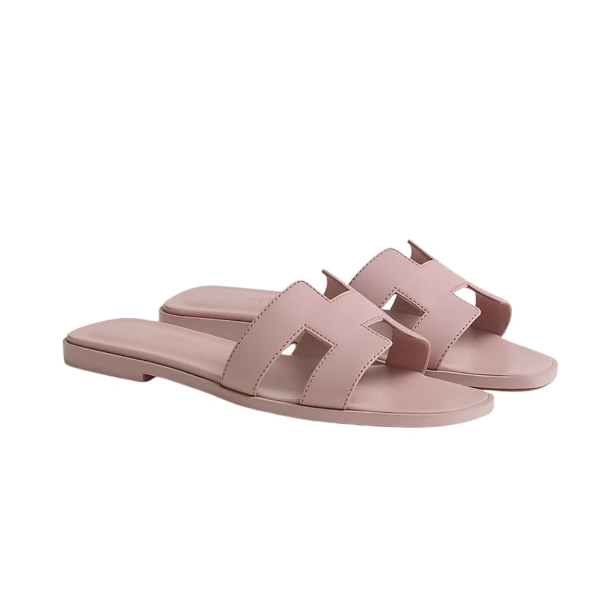 Hermes Oran sandal rose cancan
