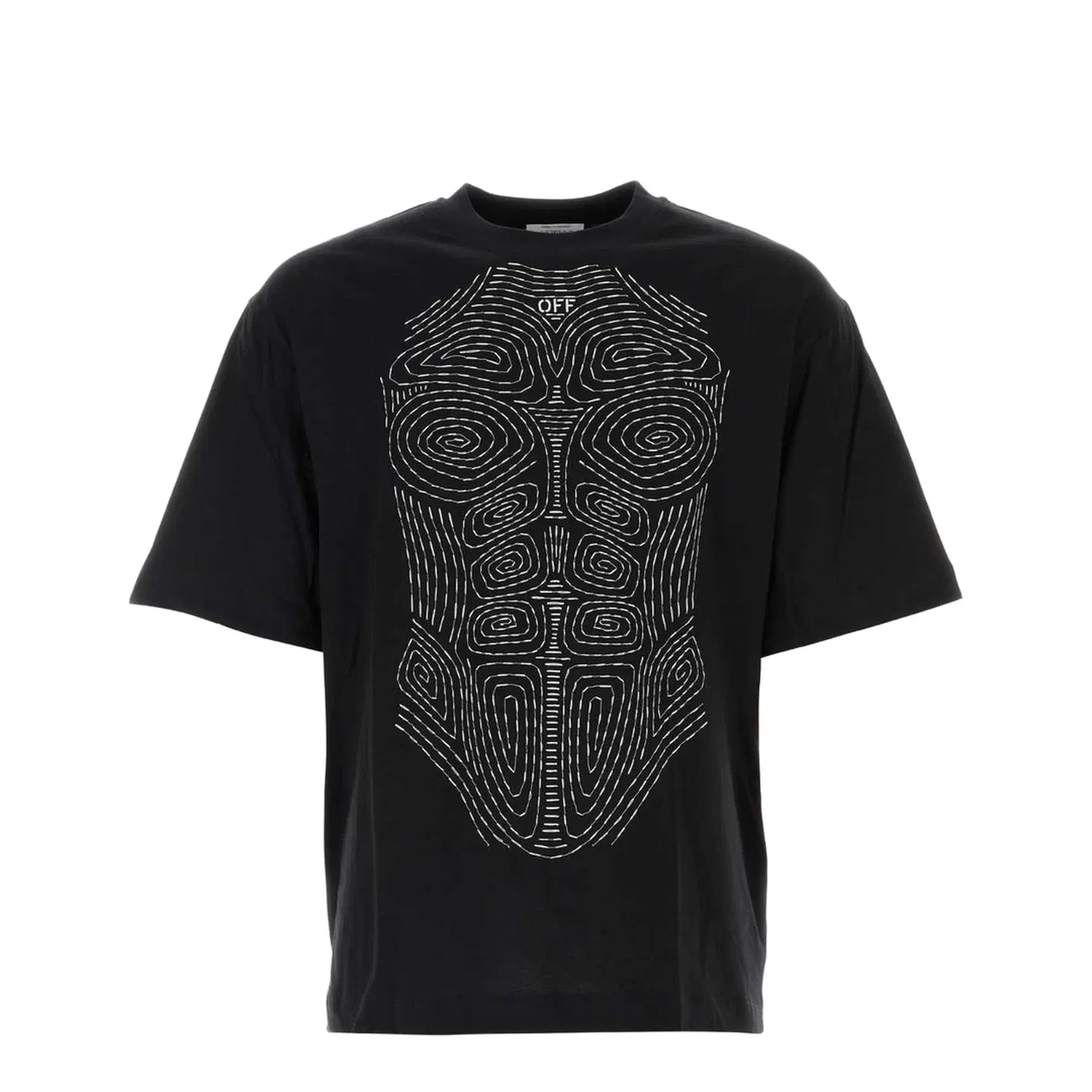 Cotton Body Scan Print T-Shirt