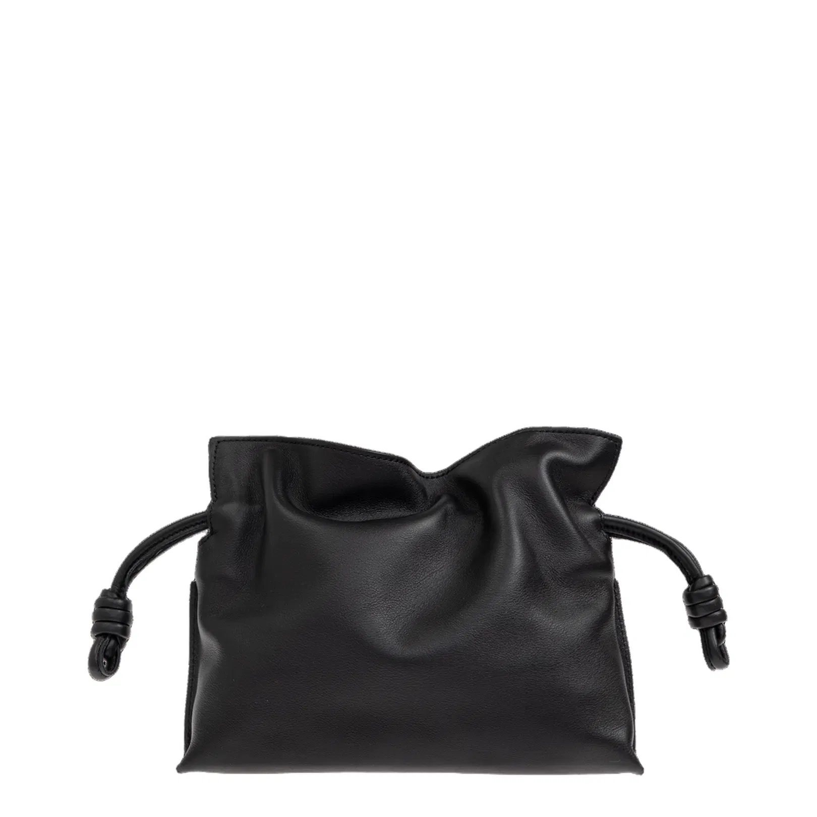 Flamenco Medium Calfskin Clutch Bags - Black