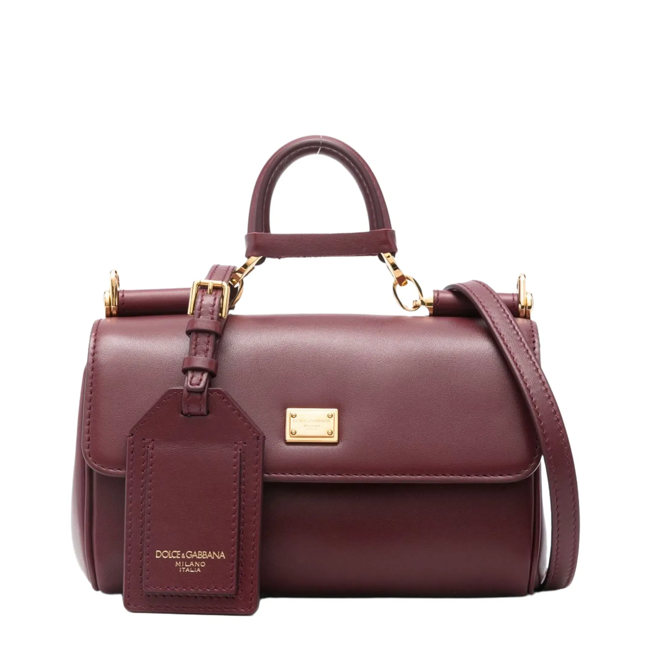 Sicily Handbag in Bordeaux