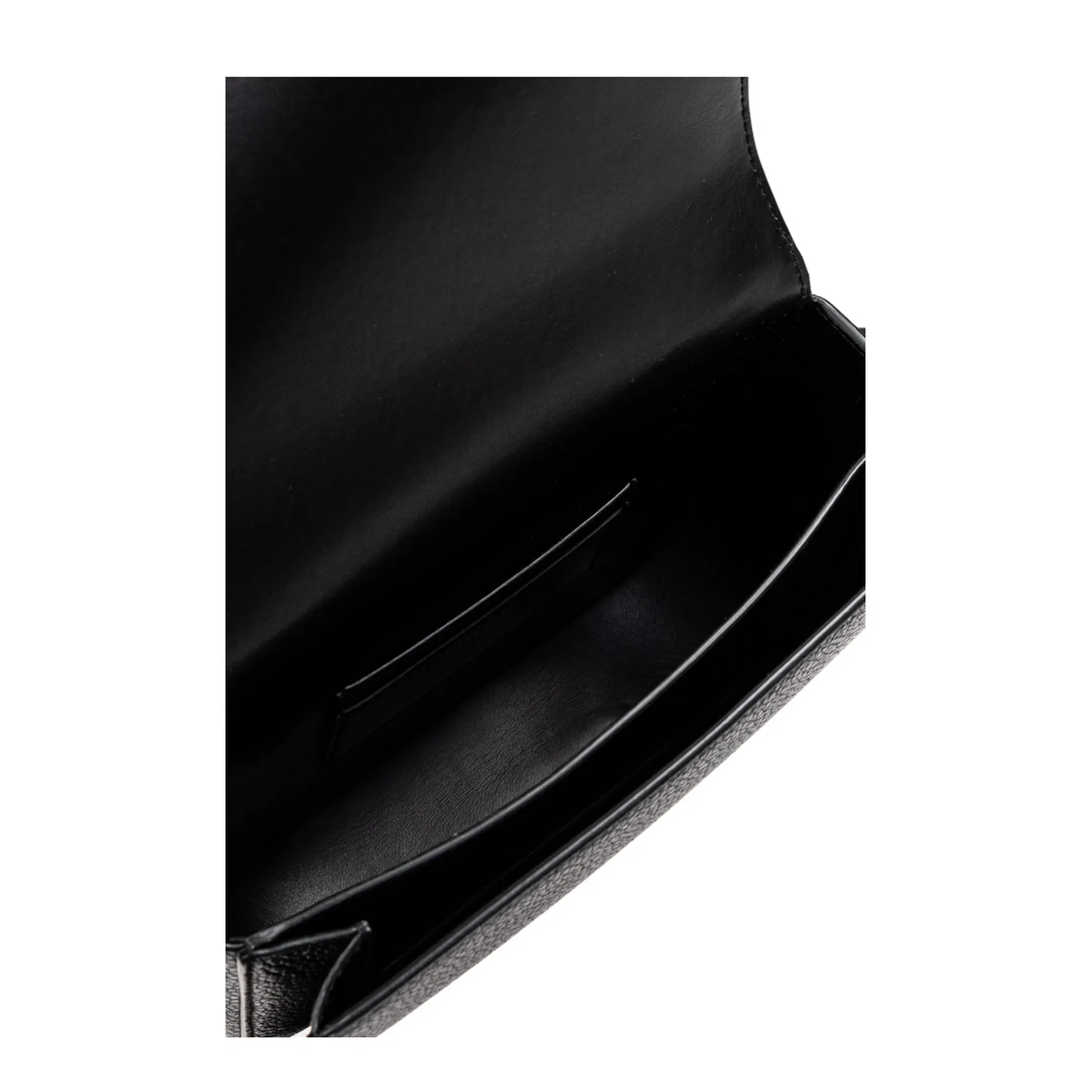 Double Gancini Shoulder Bag in Black