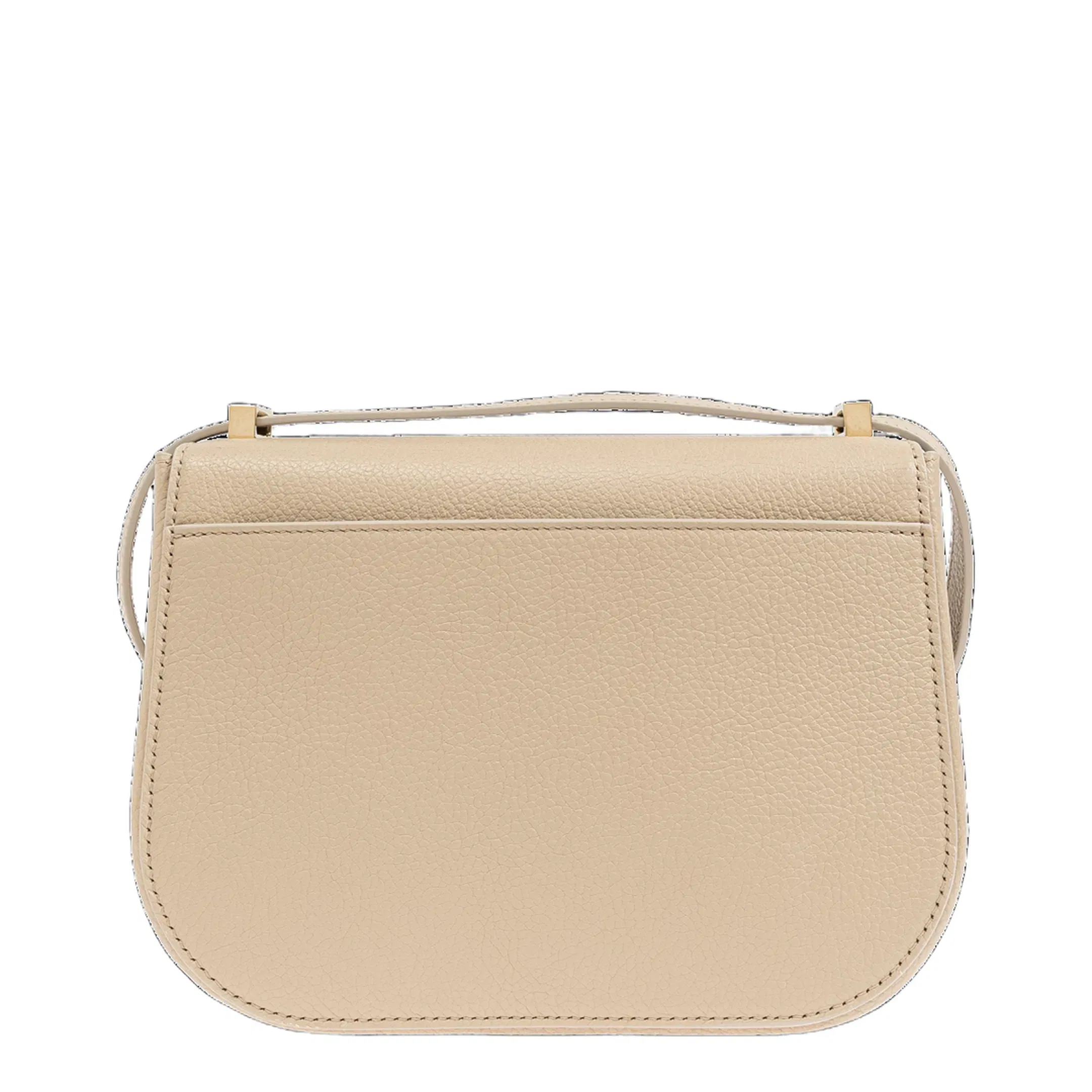Double Gancini Shoulder Bag in Beige