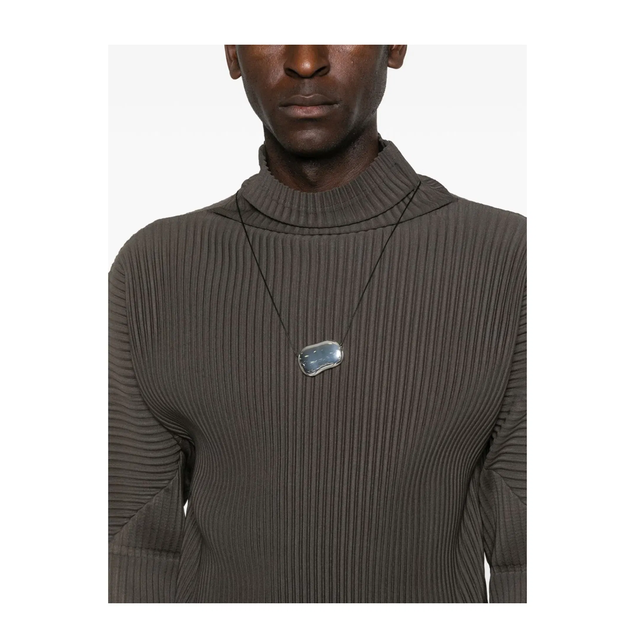 Plisse Knit Sweater