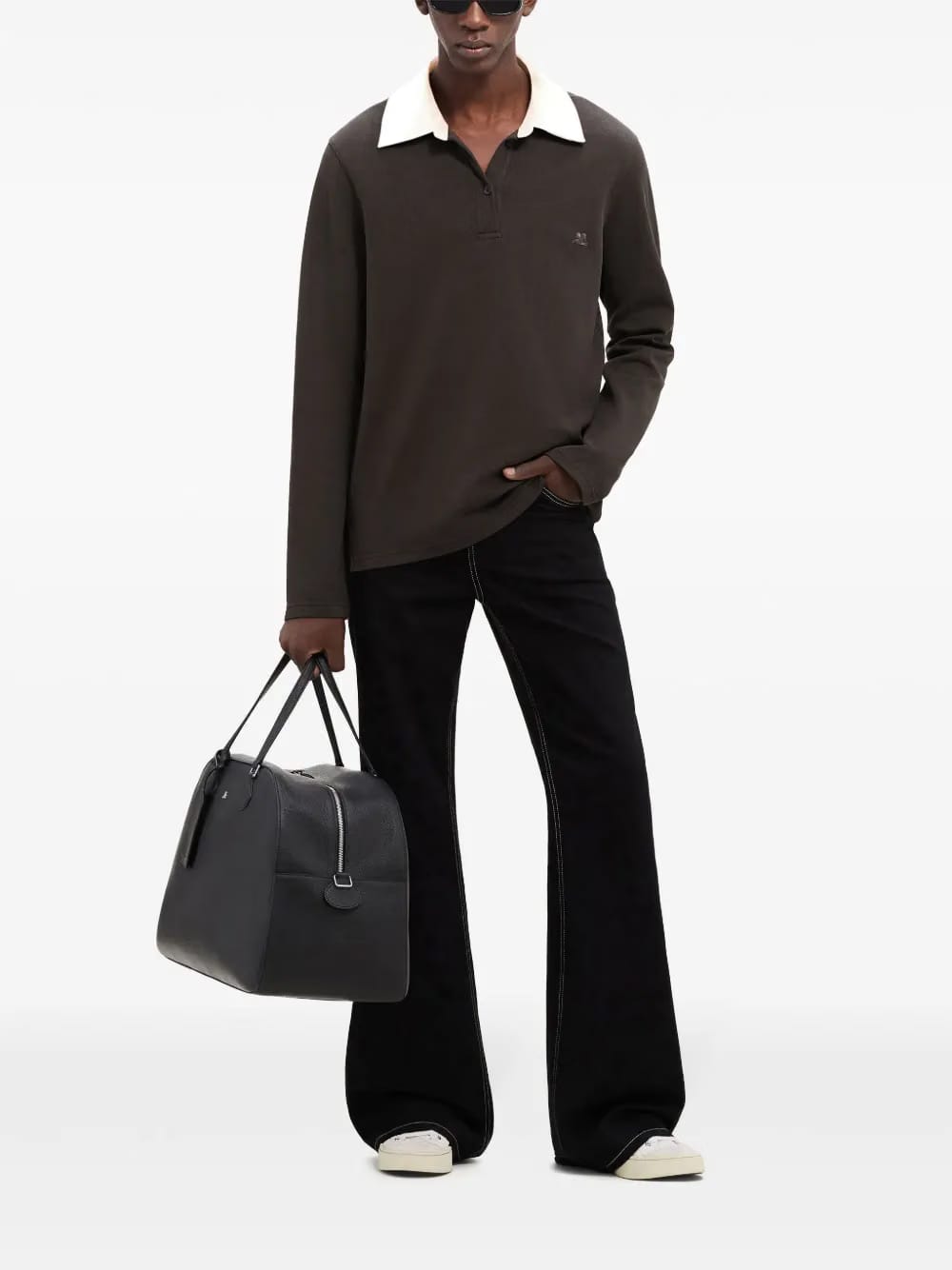 Cotton Blend Polo Shirt
