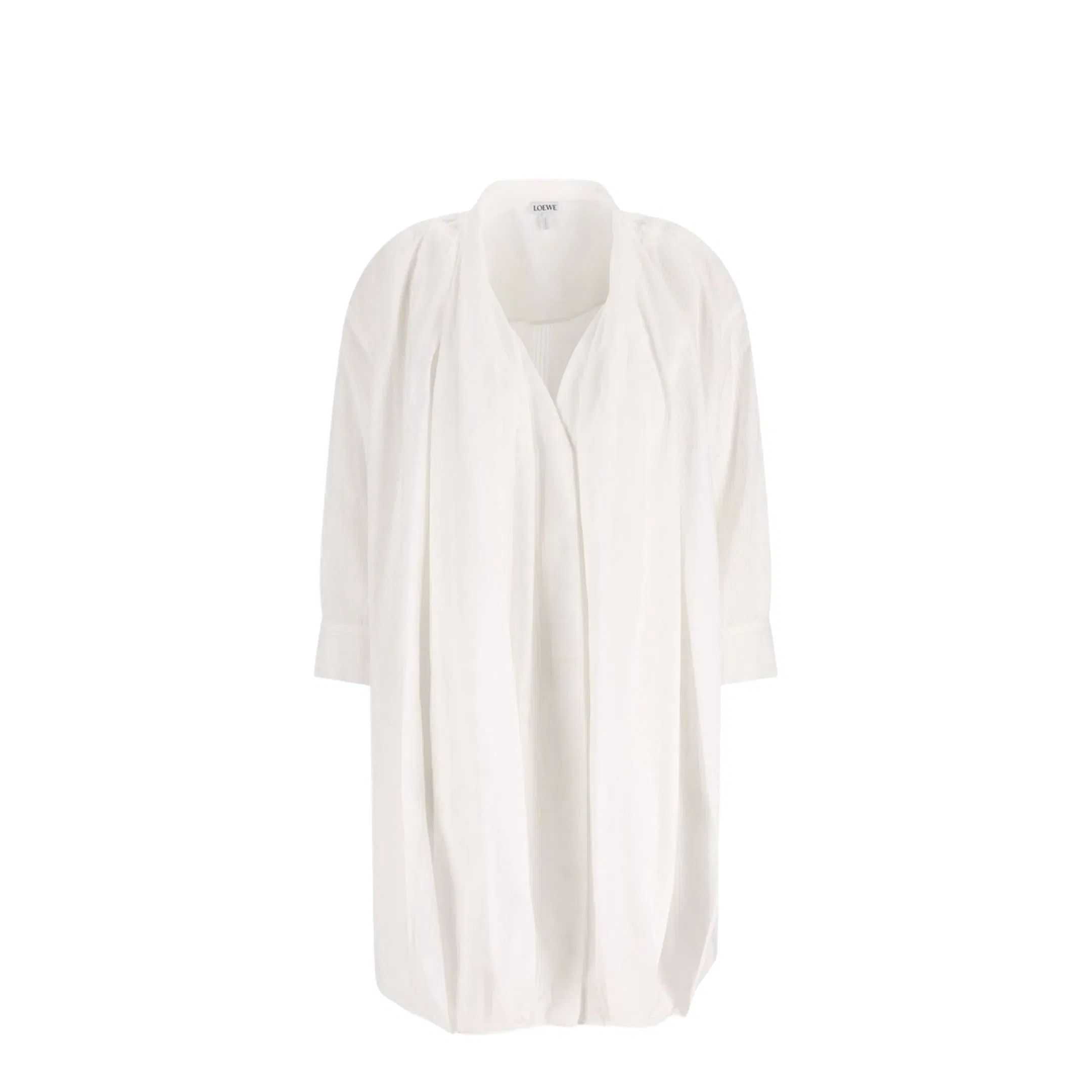 Draped Cotton Dress