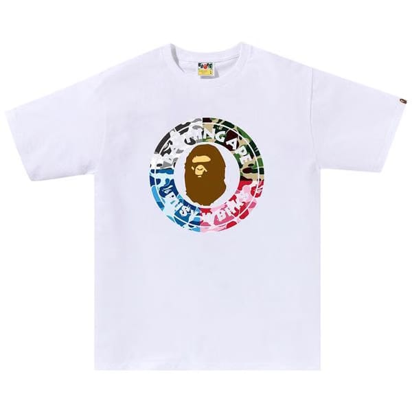 BAPE ABC Camo Crazy Busy Works T-Shirt White