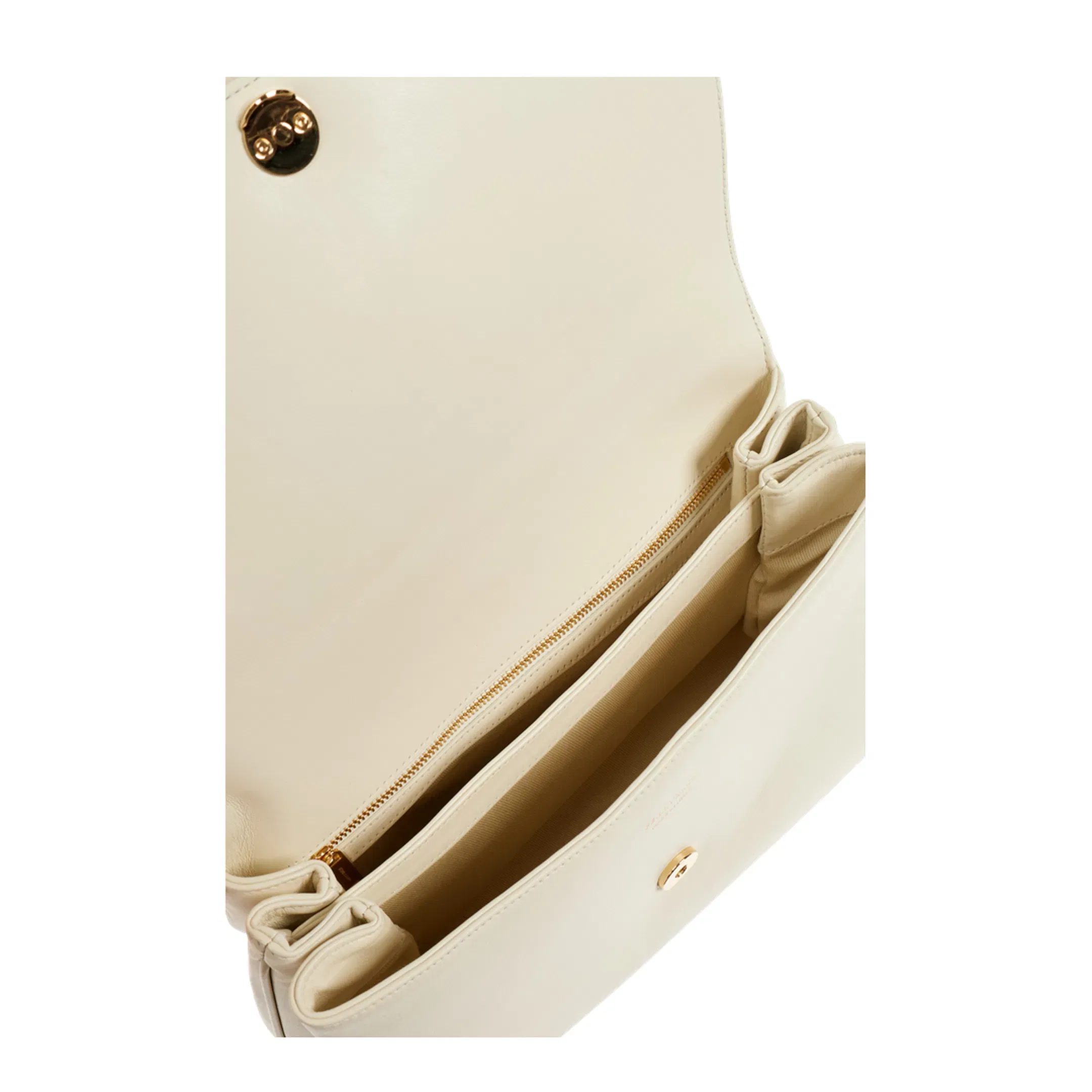 Front Flap Shoulder Bag - Mascarpone