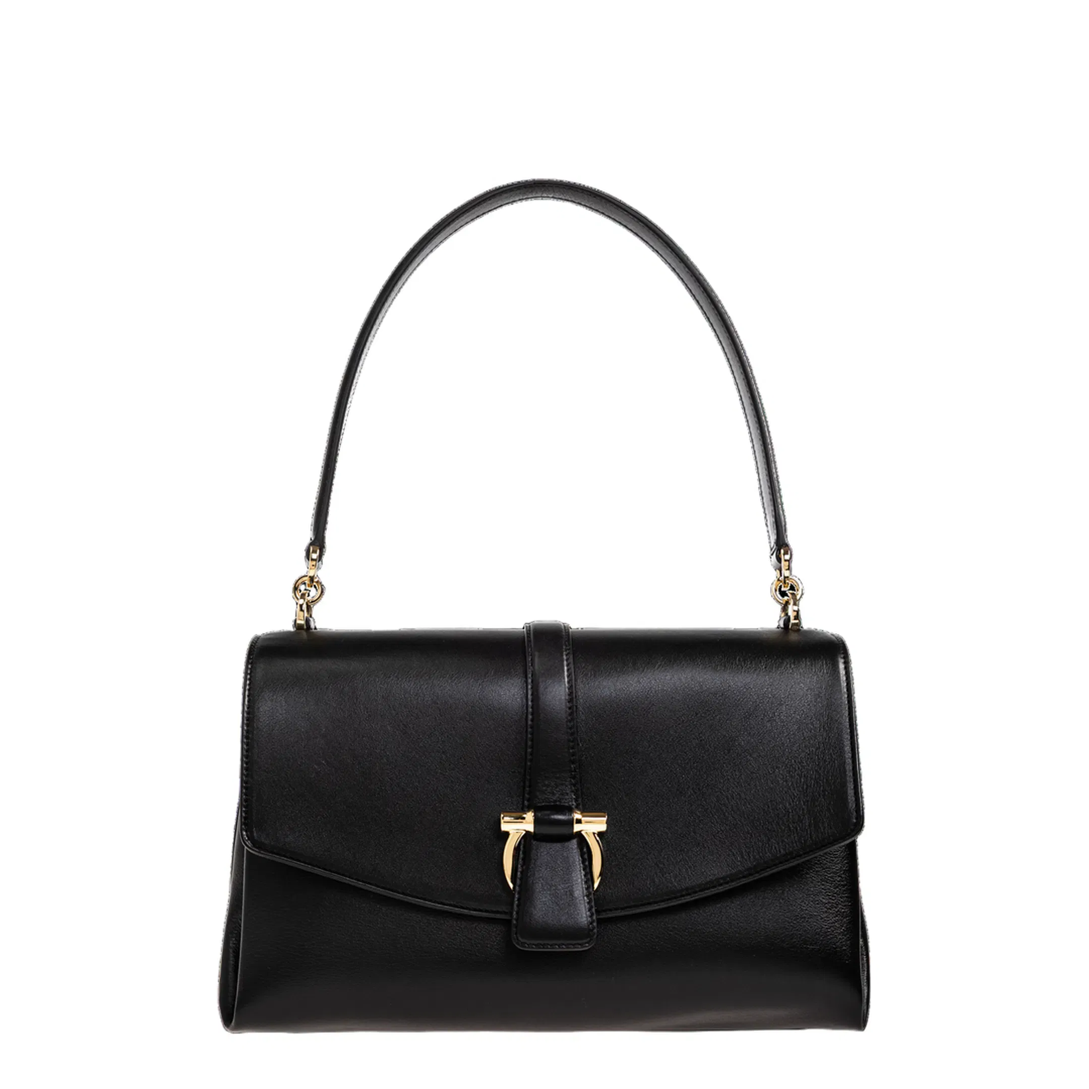 Medium Leather Top Handle Bag