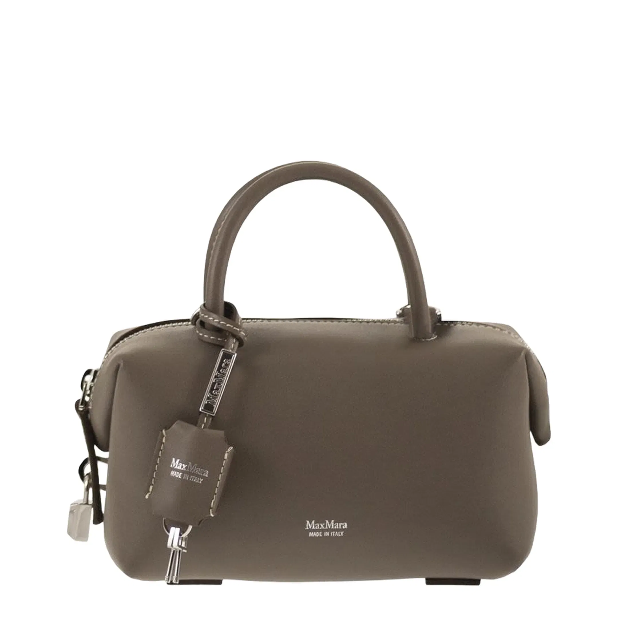 Holdalls Leather Handbag - Brown