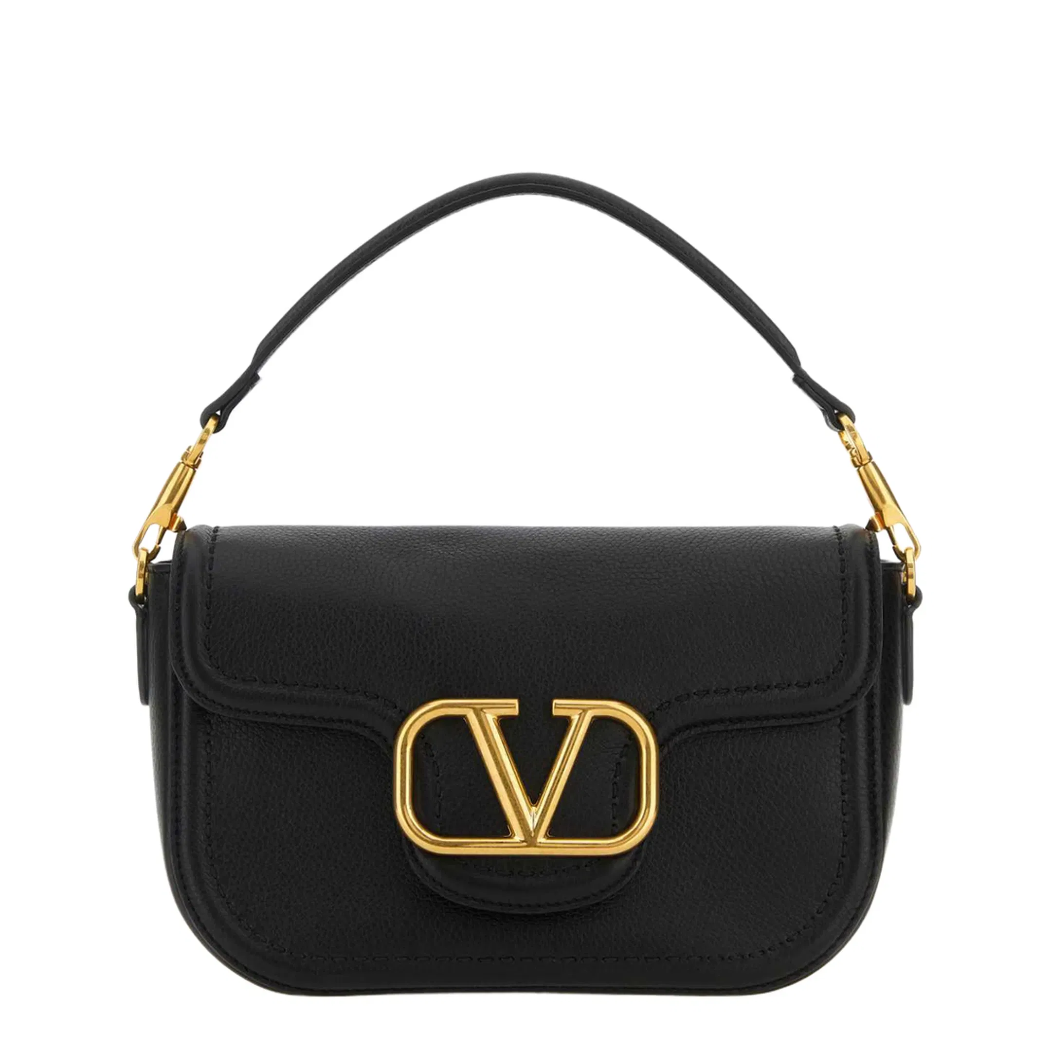 Alltime Leather Shoulder Bag in Black