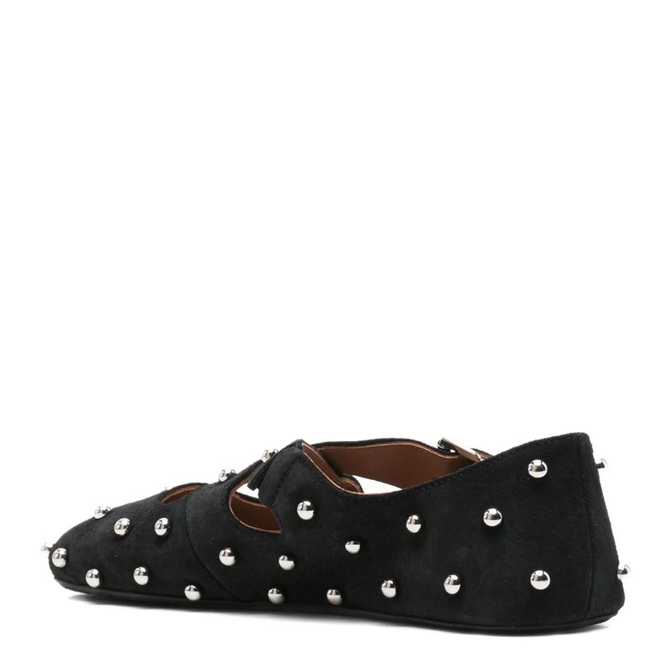 Black Crossed Strap Ballet Flats