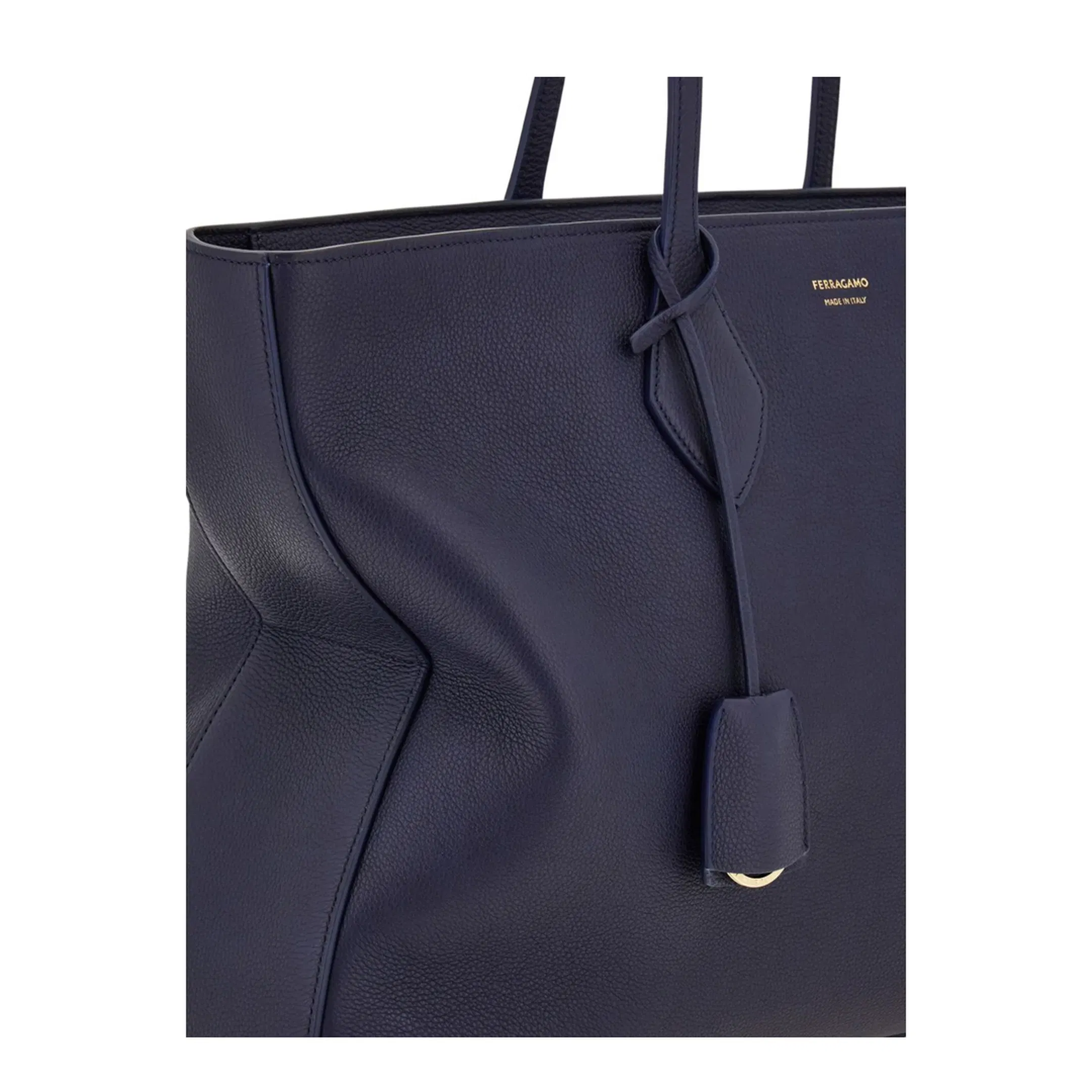 Star Shaped Calfskin Tote Bag - Blue