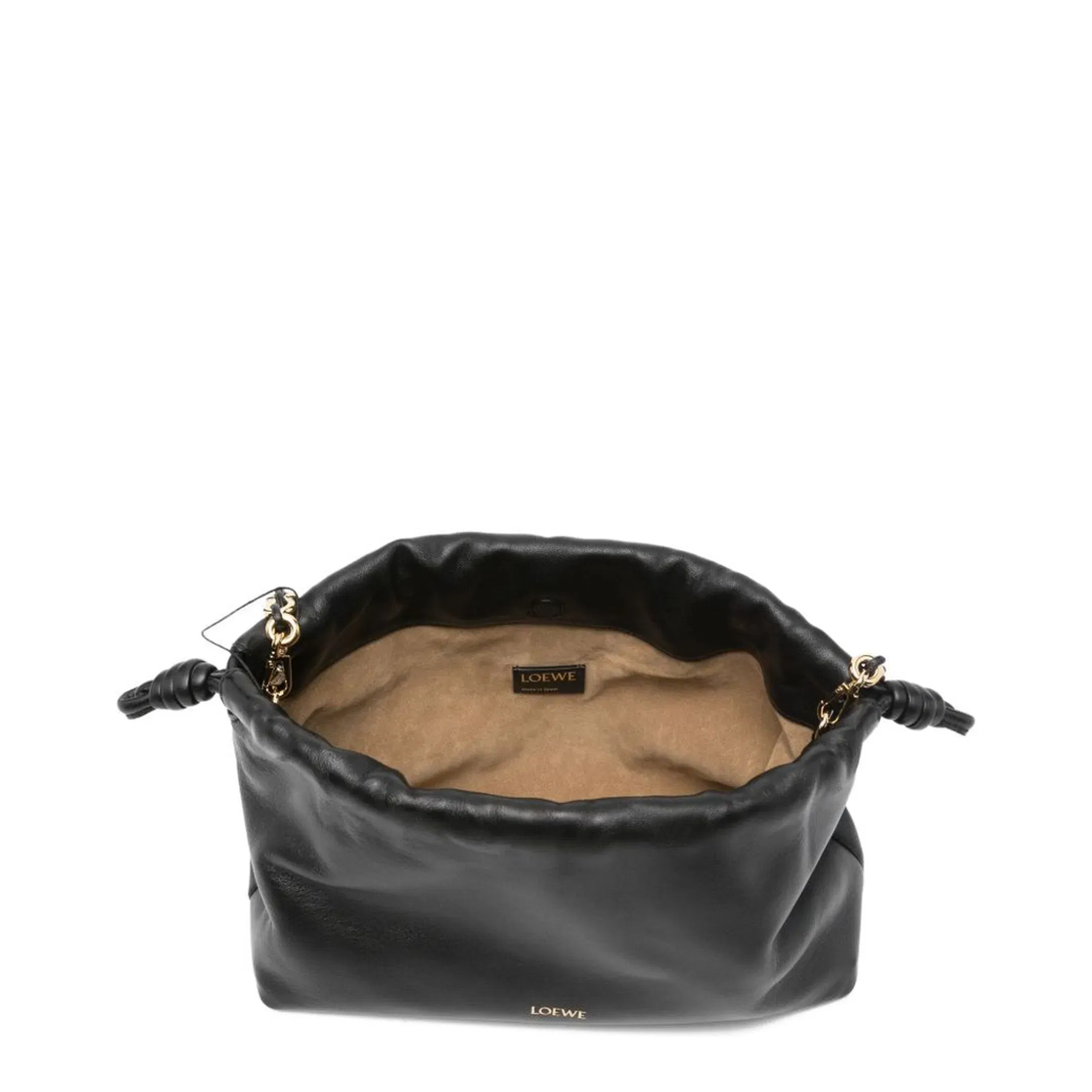 Flamenco Purse Medium Leather Shoulder Bags - Black