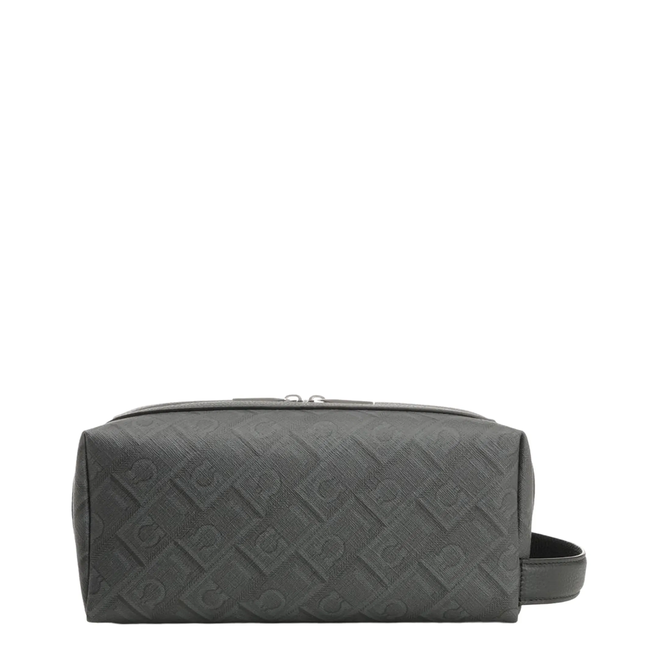 Gancini-Embossed Calf Leather Toiletry Bag