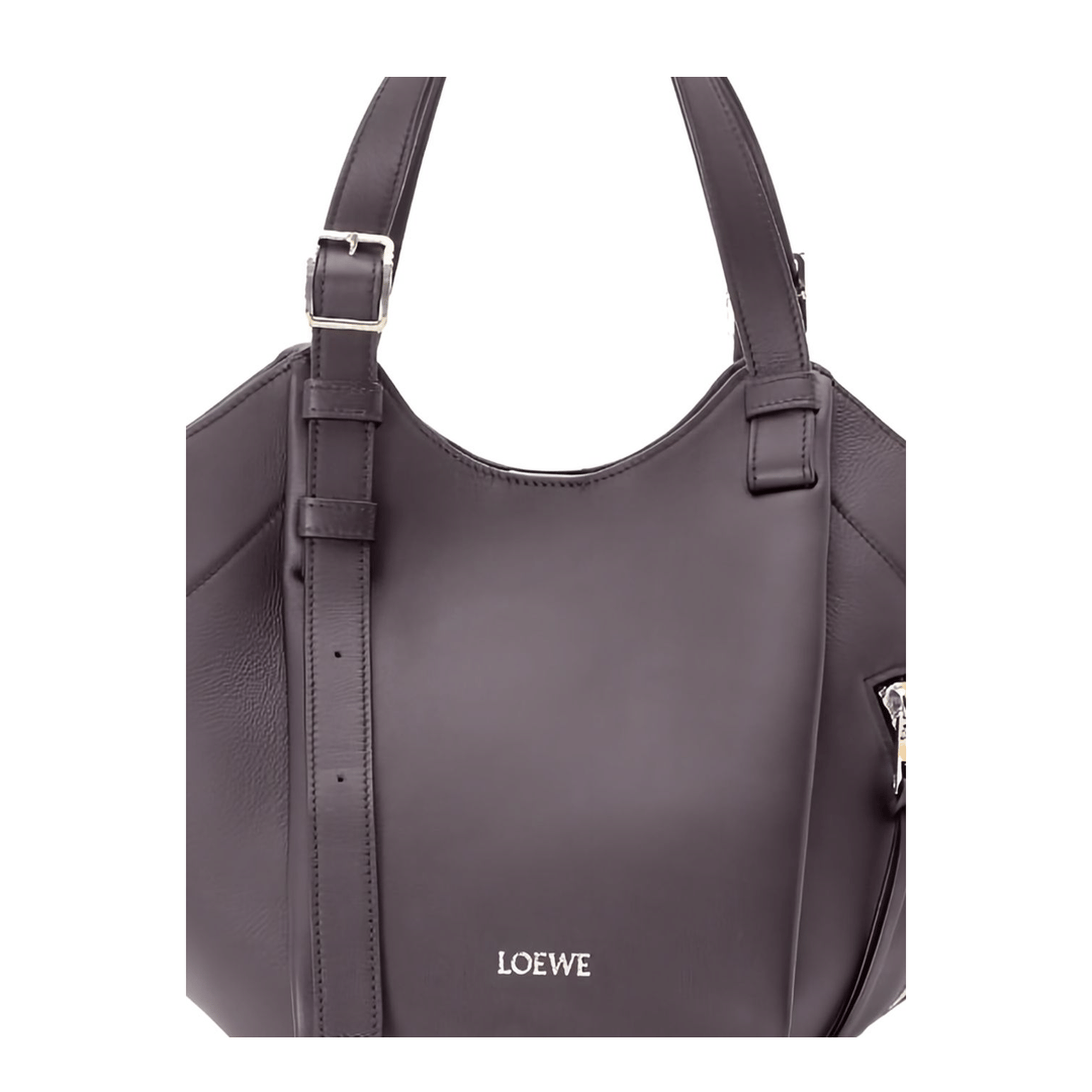 Hammock Flip Leather Shoulder Bag - Dark Brown