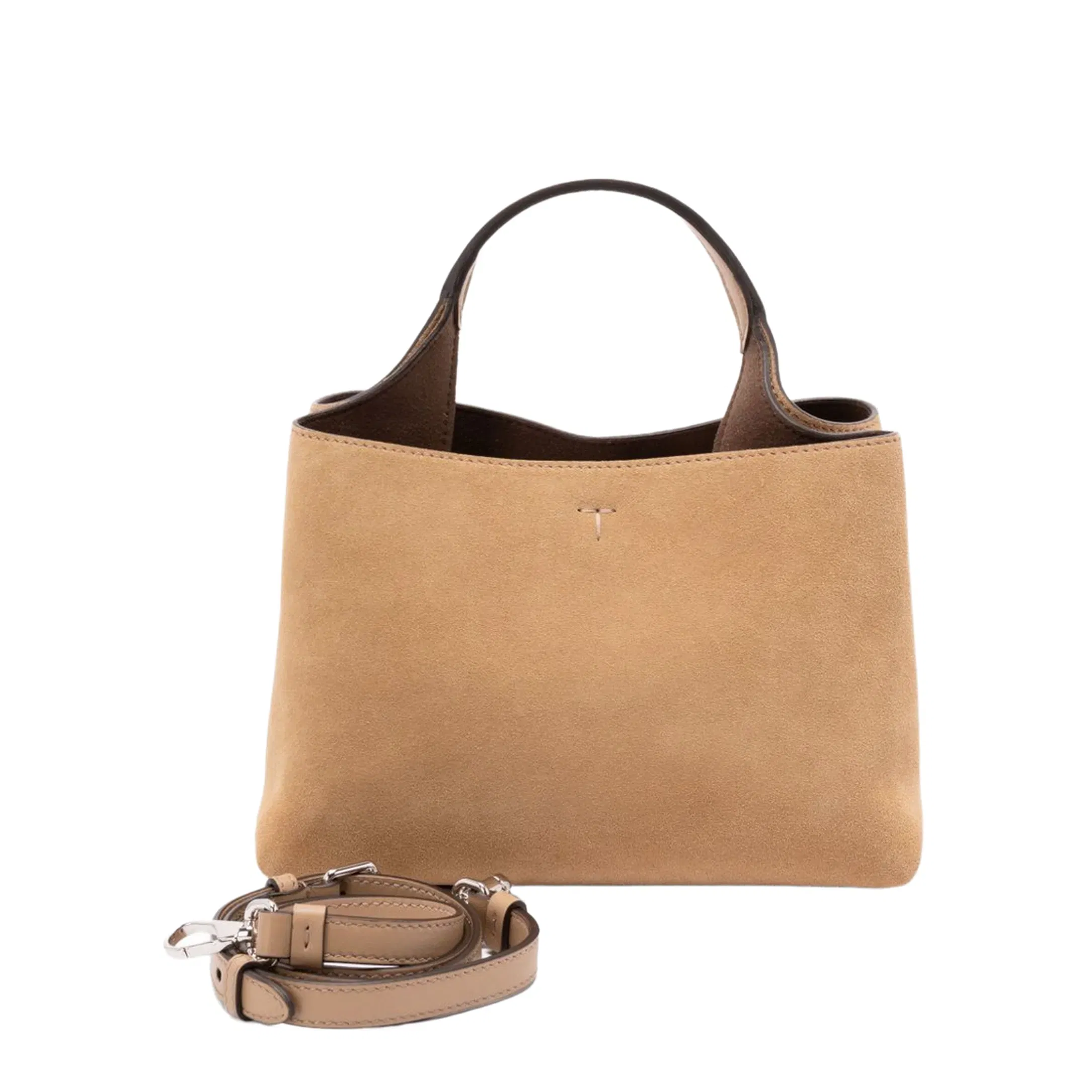 Micro Calfskin Handbag - Beige
