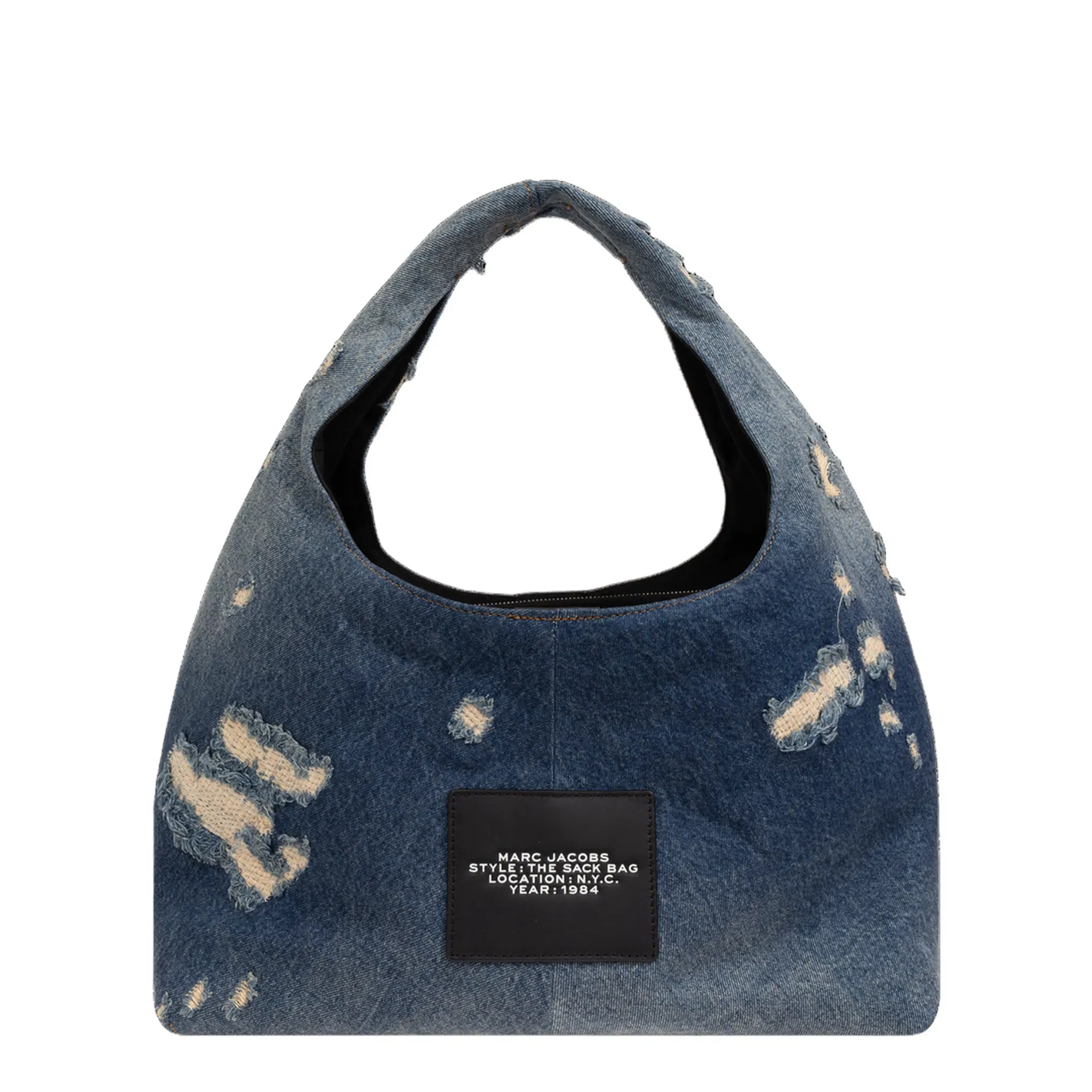 The Sack Denim Shoulder Bag - Blue