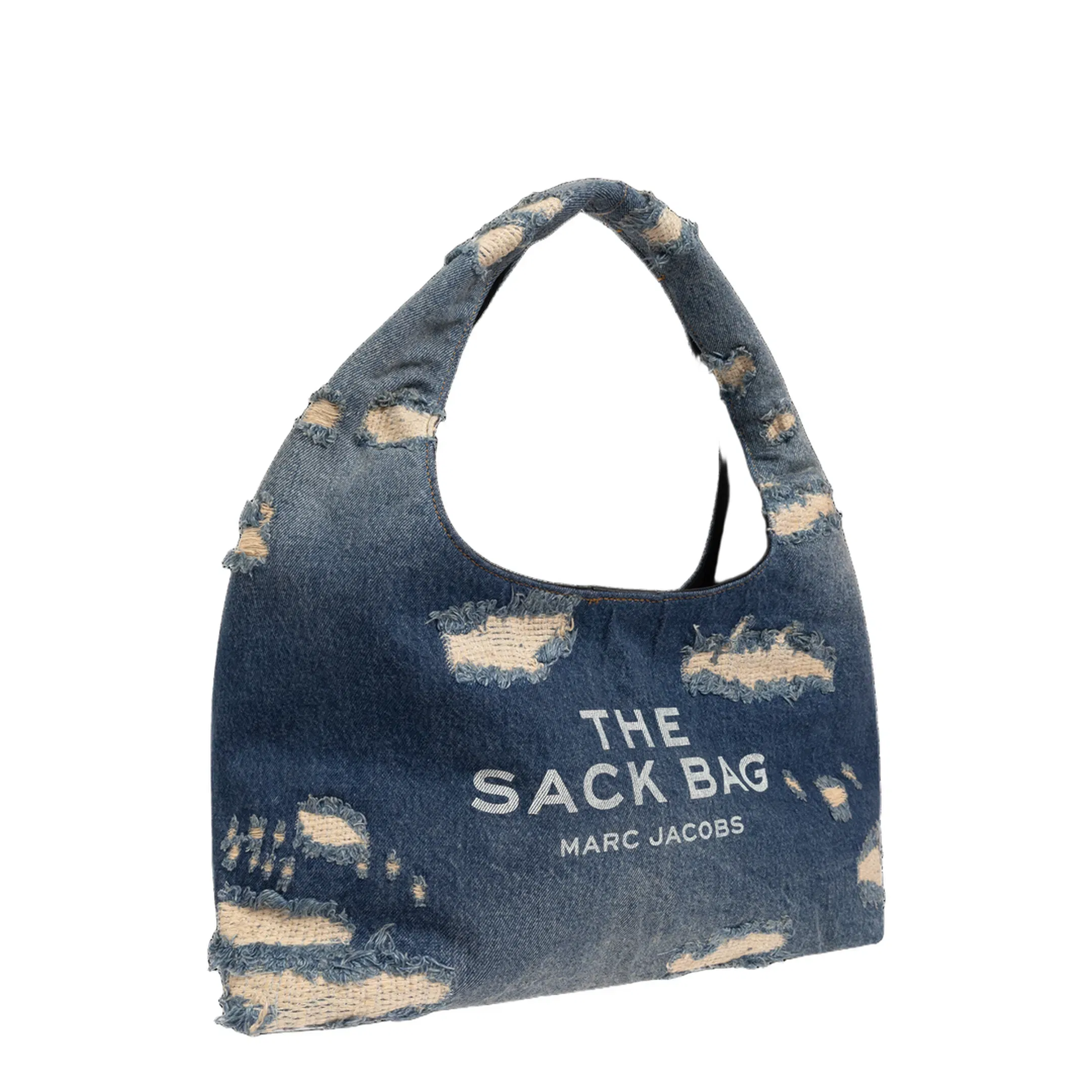 The Sack Denim Shoulder Bag - Blue