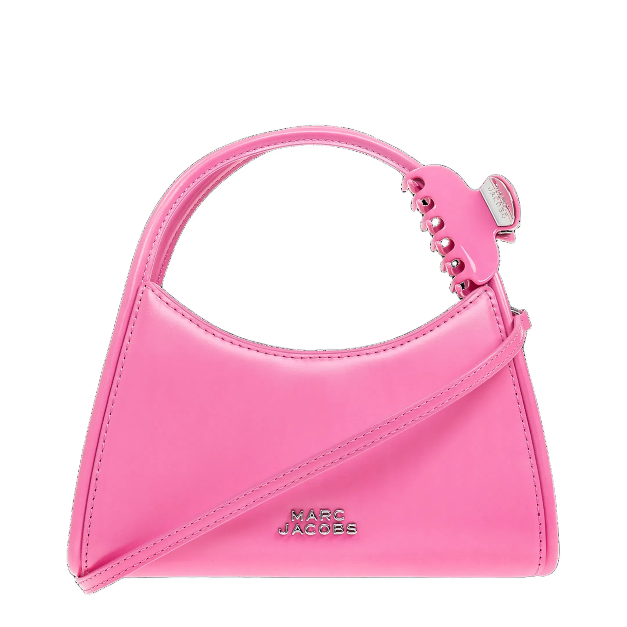 Claw Leather Handbag - Pink
