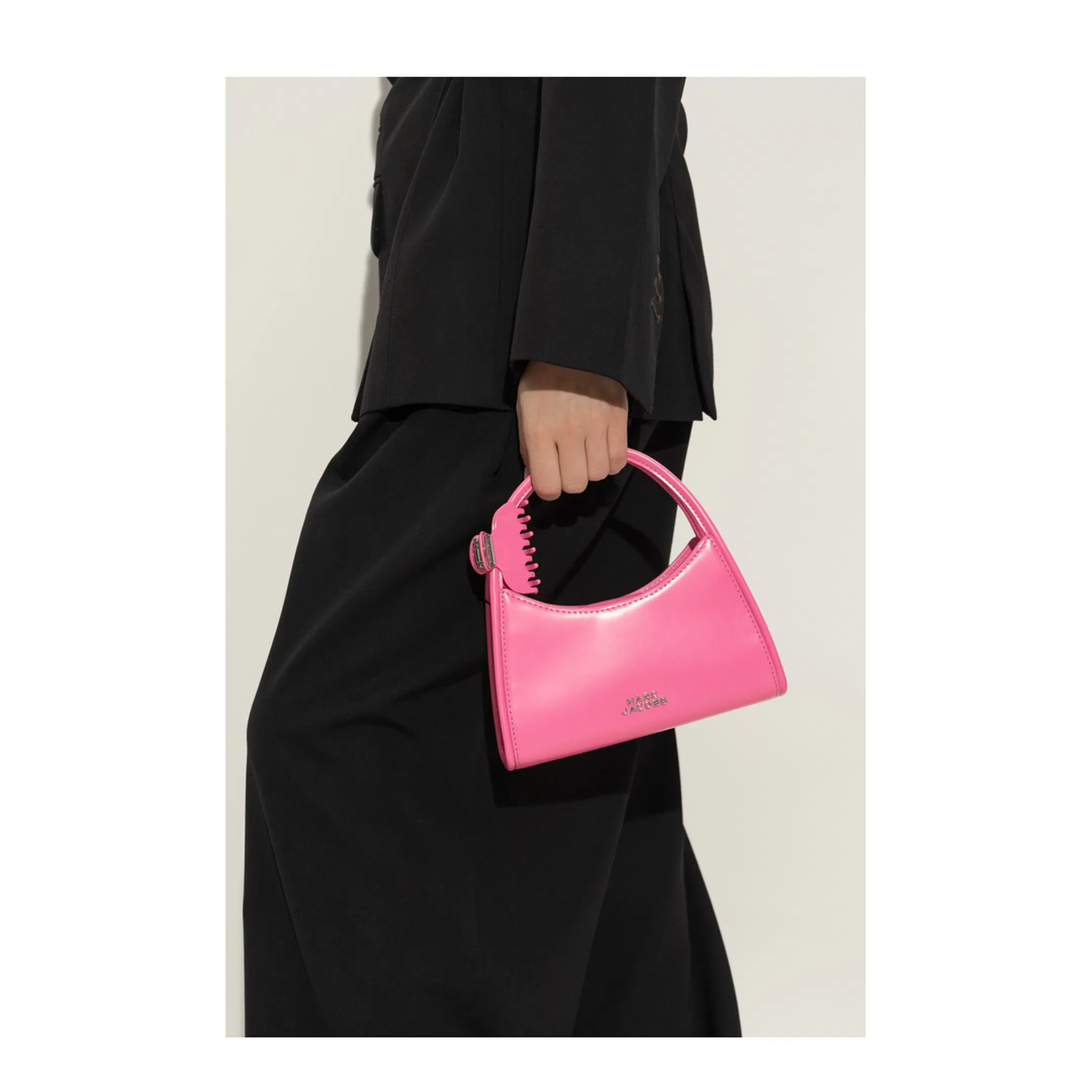 Claw Leather Handbag - Pink