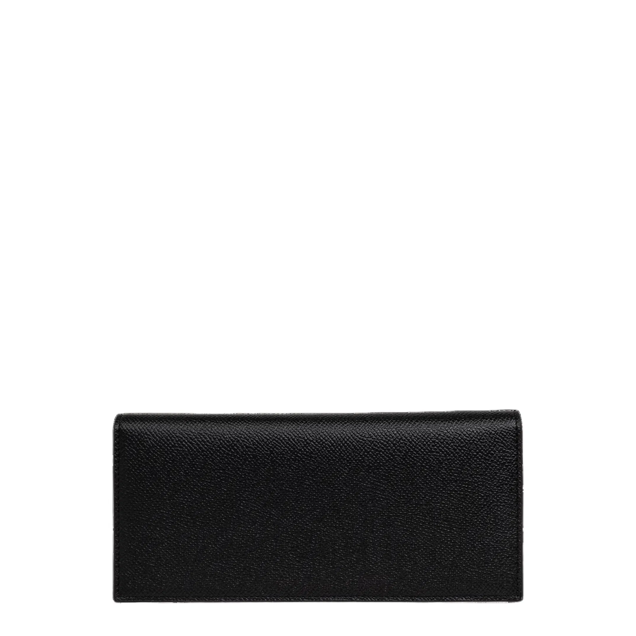 Gancini Leather Wallet - Black