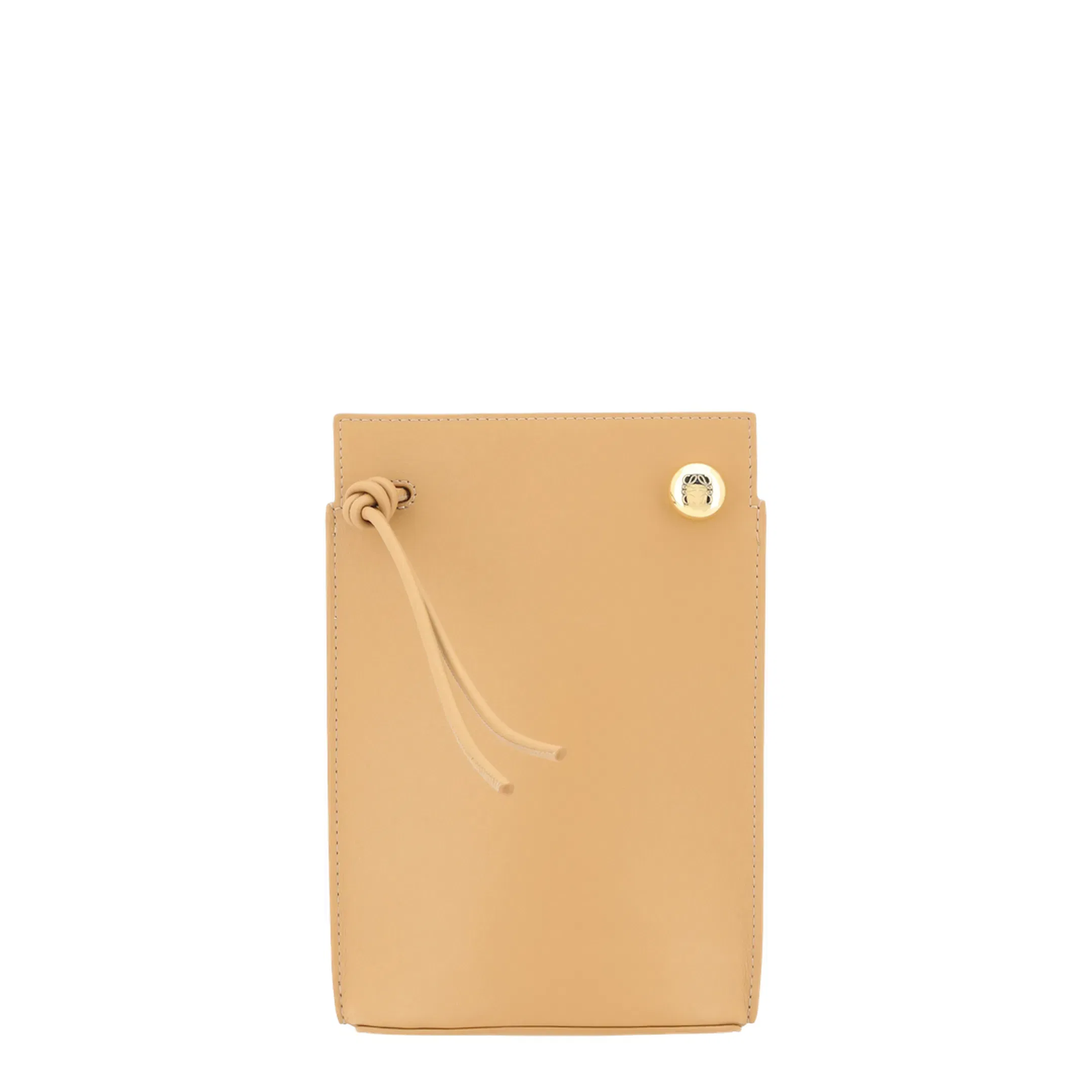 Pebble Dice Leather Shoulder Bag - Brown