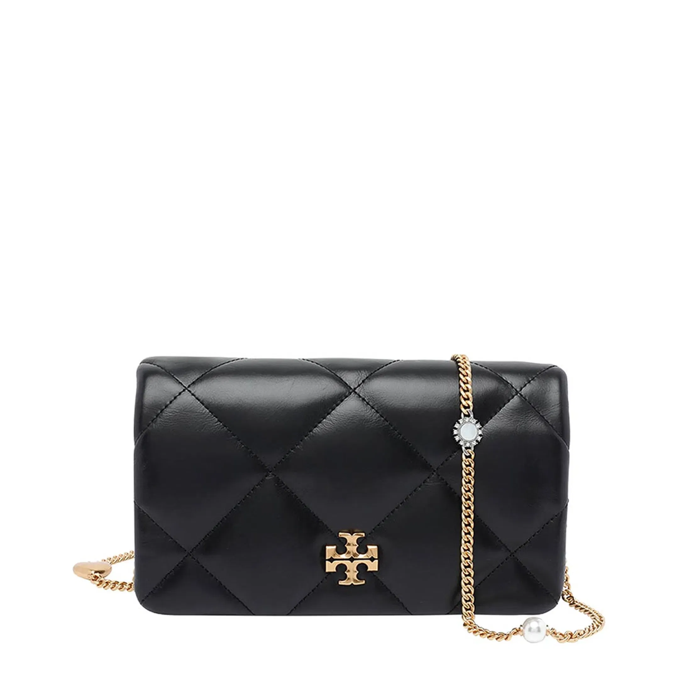 Kira Charm Diamond Quilt Chain Wallet Bag