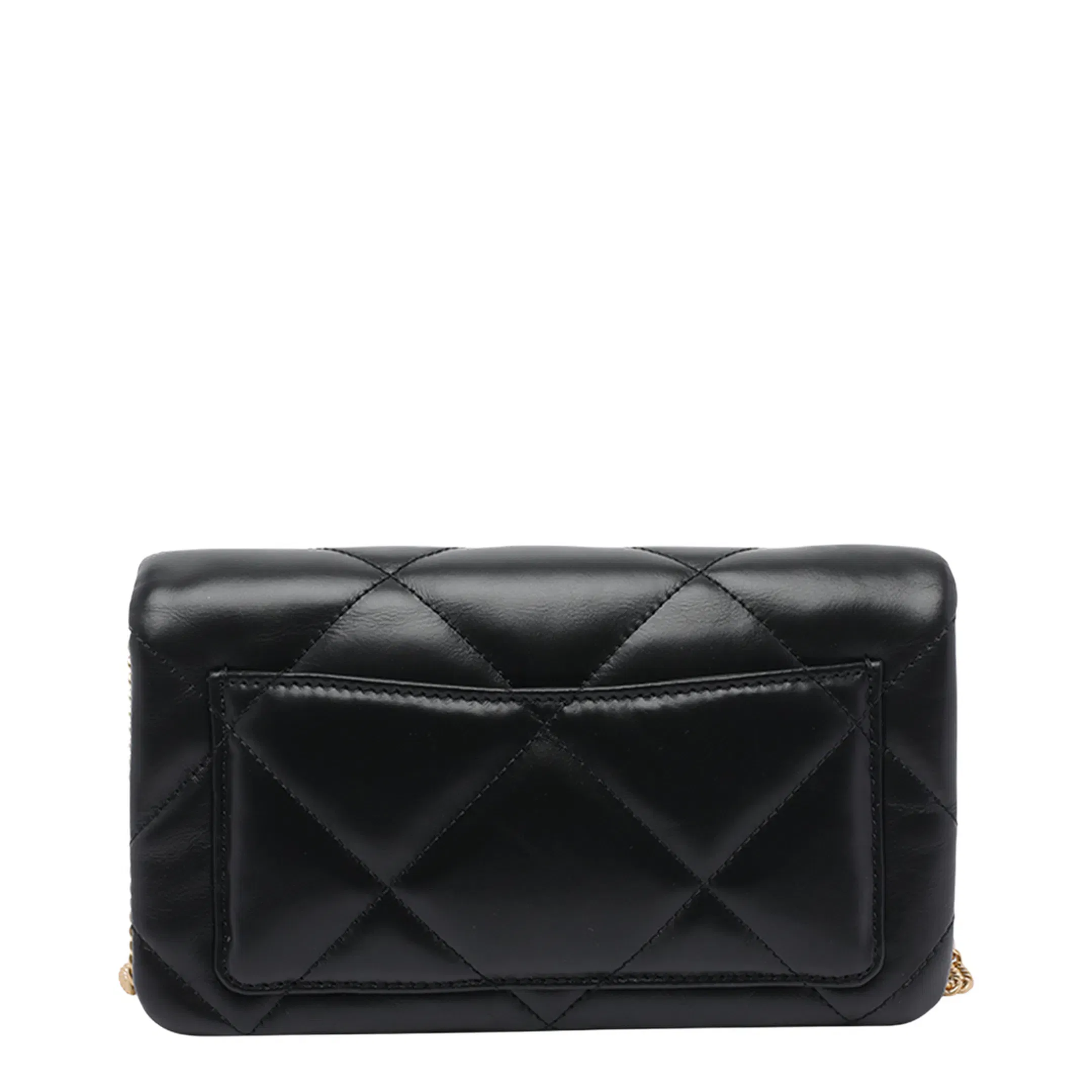 Kira Charm Diamond Quilt Chain Wallet Bag