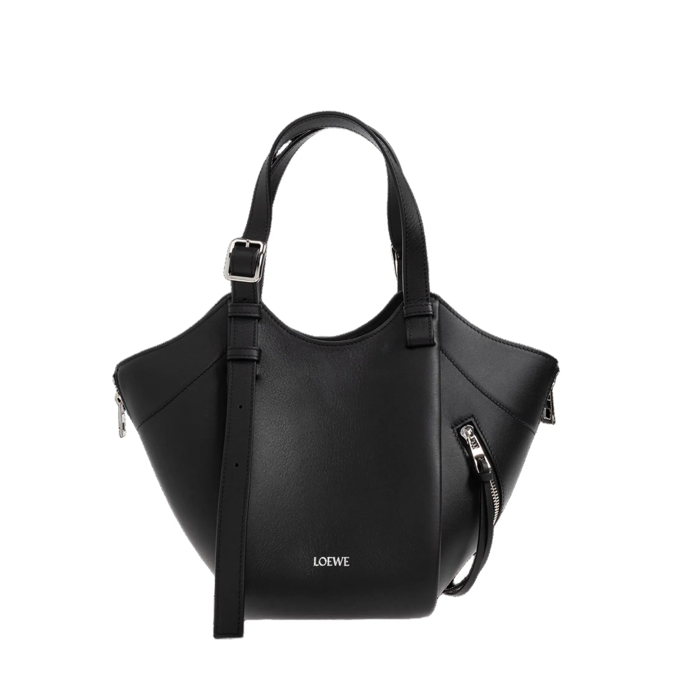 Hammock Flip Medium Shoulder Bag - Black