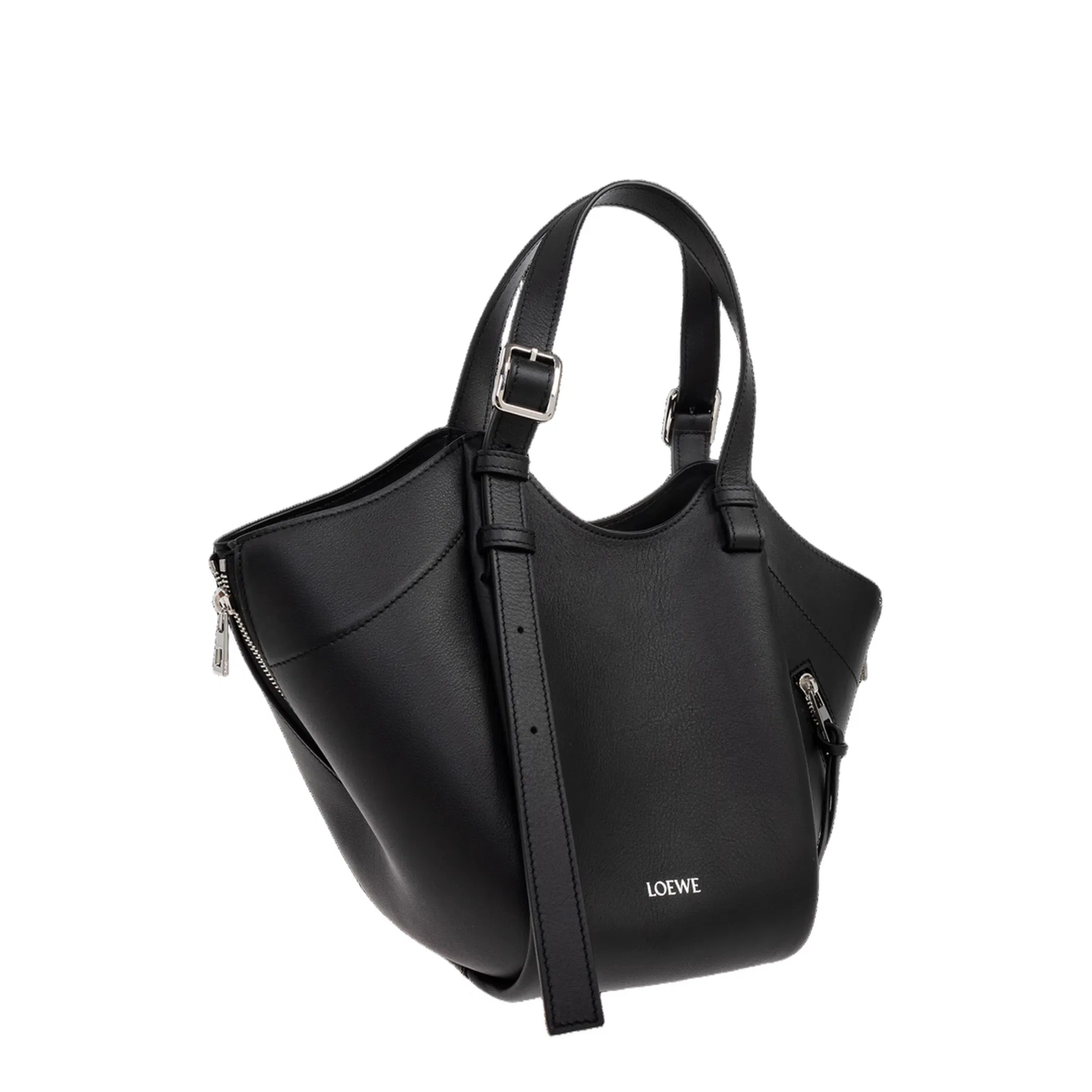 Hammock Flip Medium Shoulder Bag - Black
