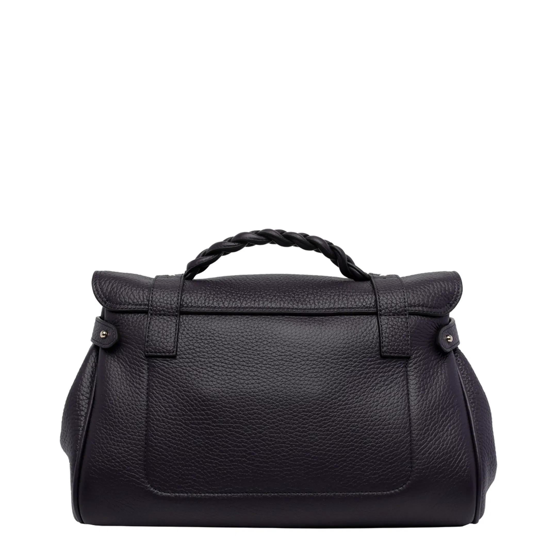Alexa Calfskin Handbag - Purple