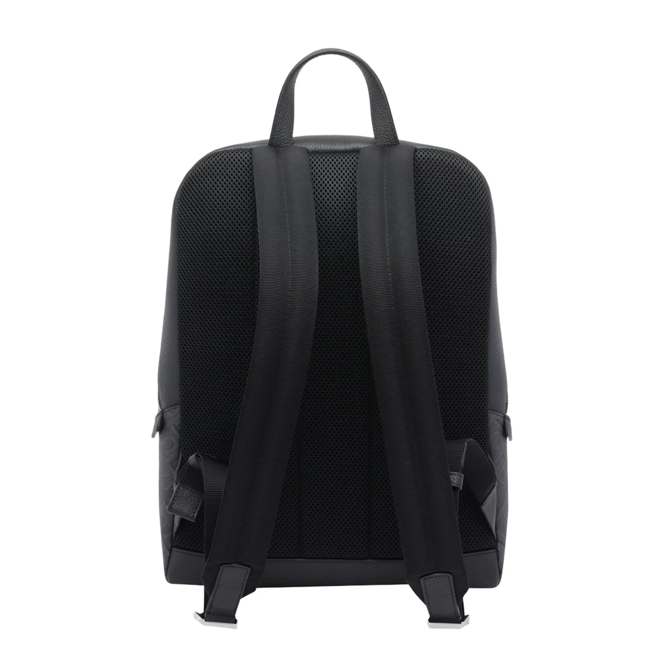 Monogram Calfskin Backpack - Black/Grey