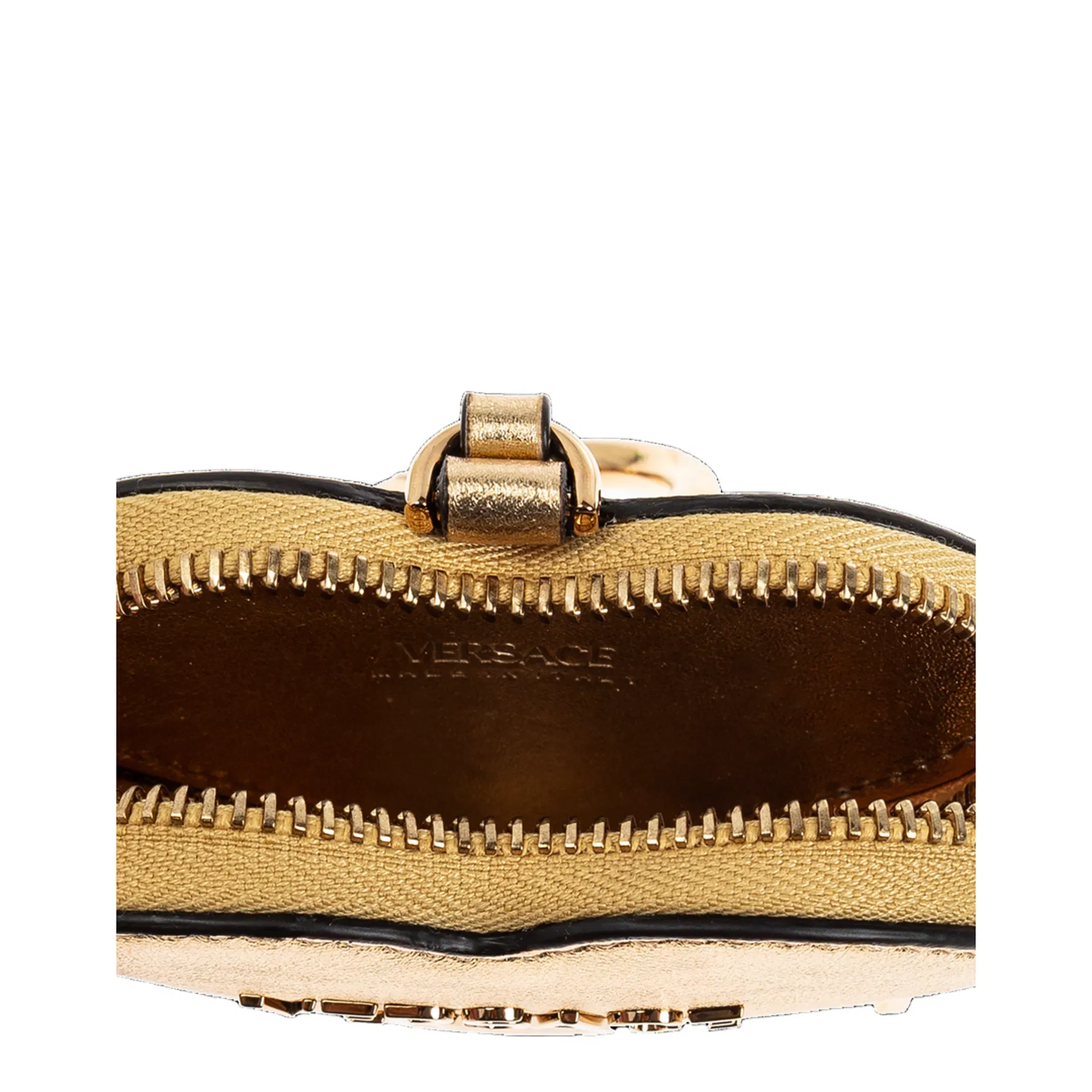 Zipped Keychain Pouch - Gold