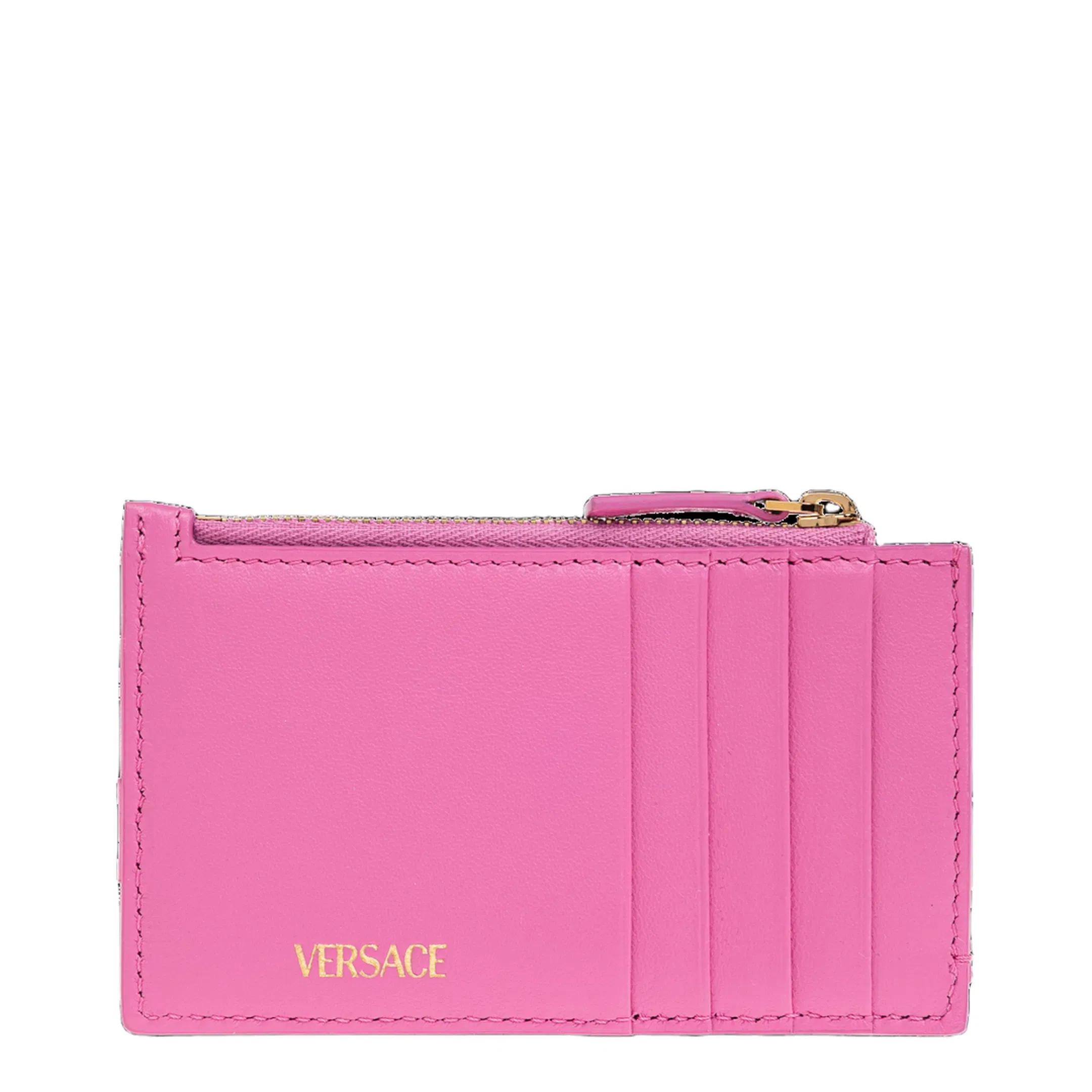 Medusa '95 Quilted Nappa Card Holder - Pink