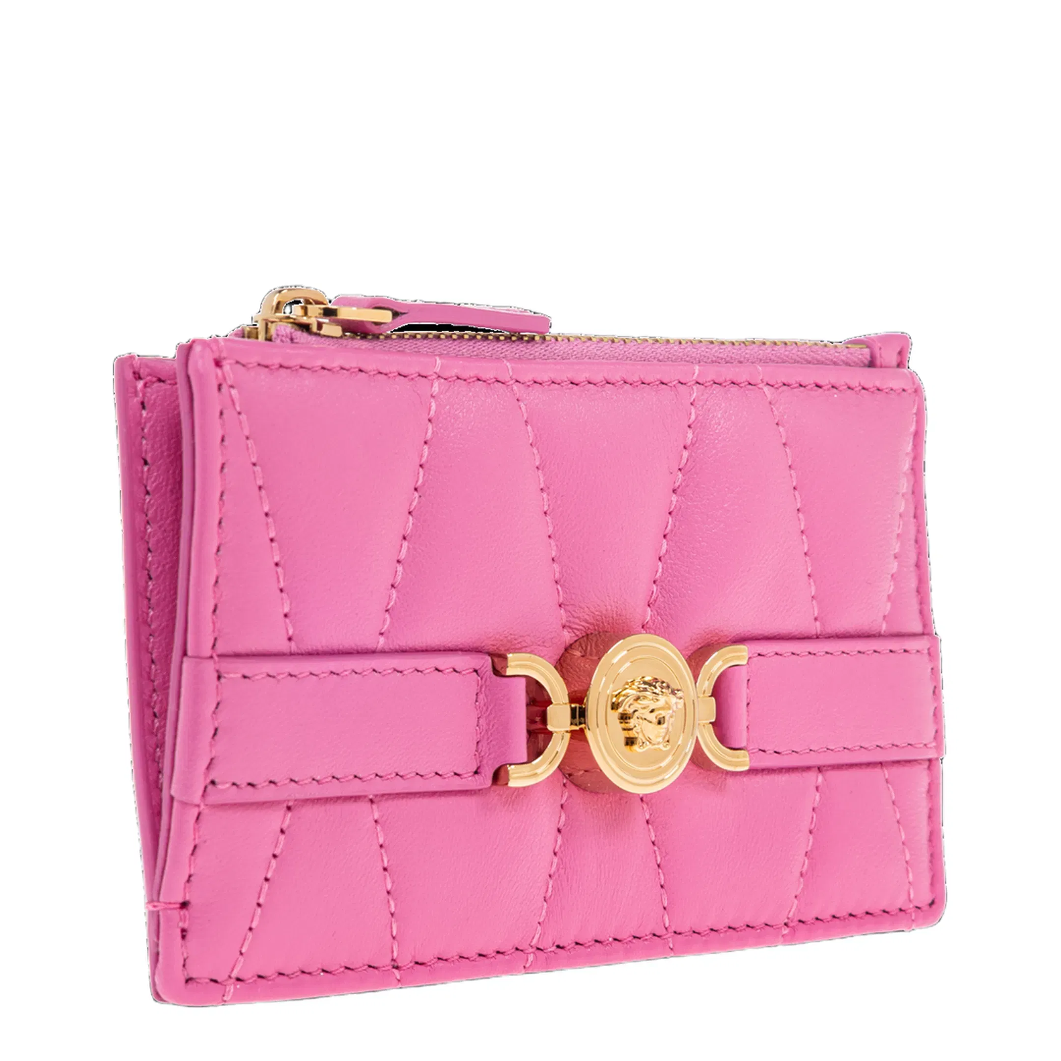 Medusa '95 Quilted Nappa Card Holder - Pink