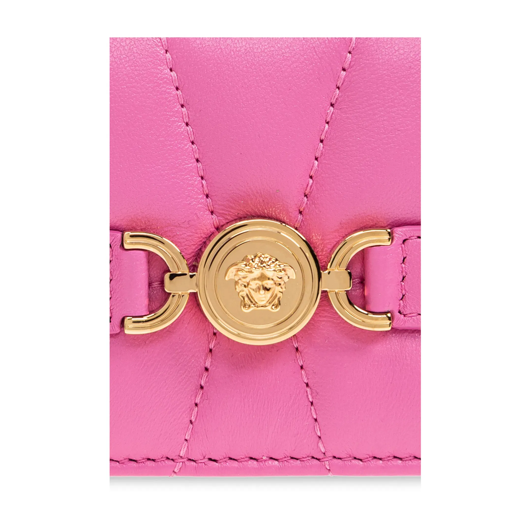 Medusa '95 Quilted Nappa Card Holder - Pink