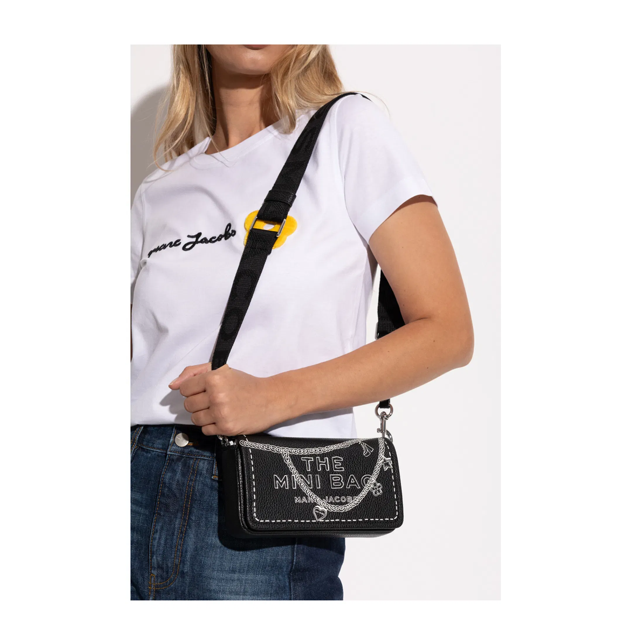 Mini Trompe Loeil Shoulder Bag - Black