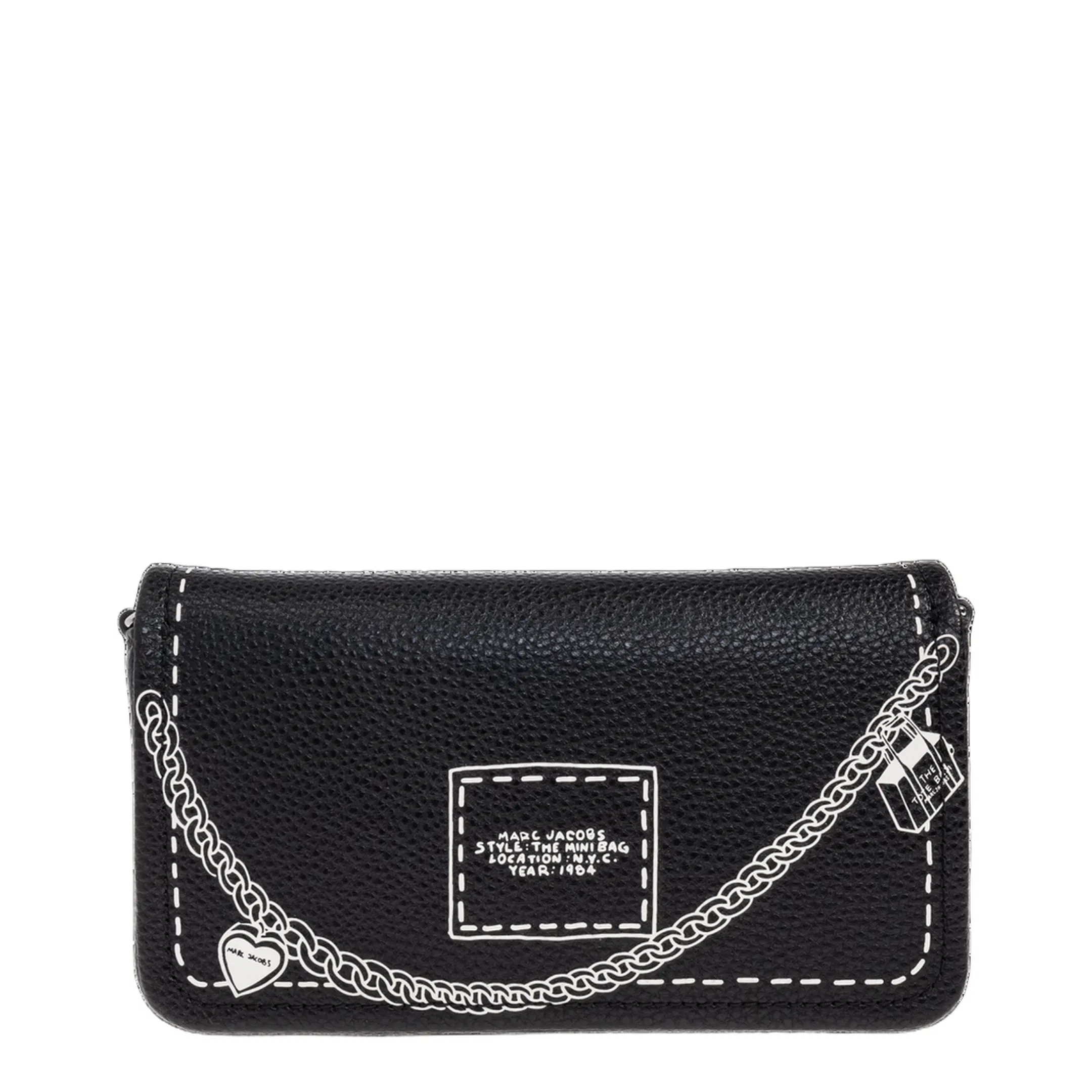 Mini Trompe Loeil Shoulder Bag - Black