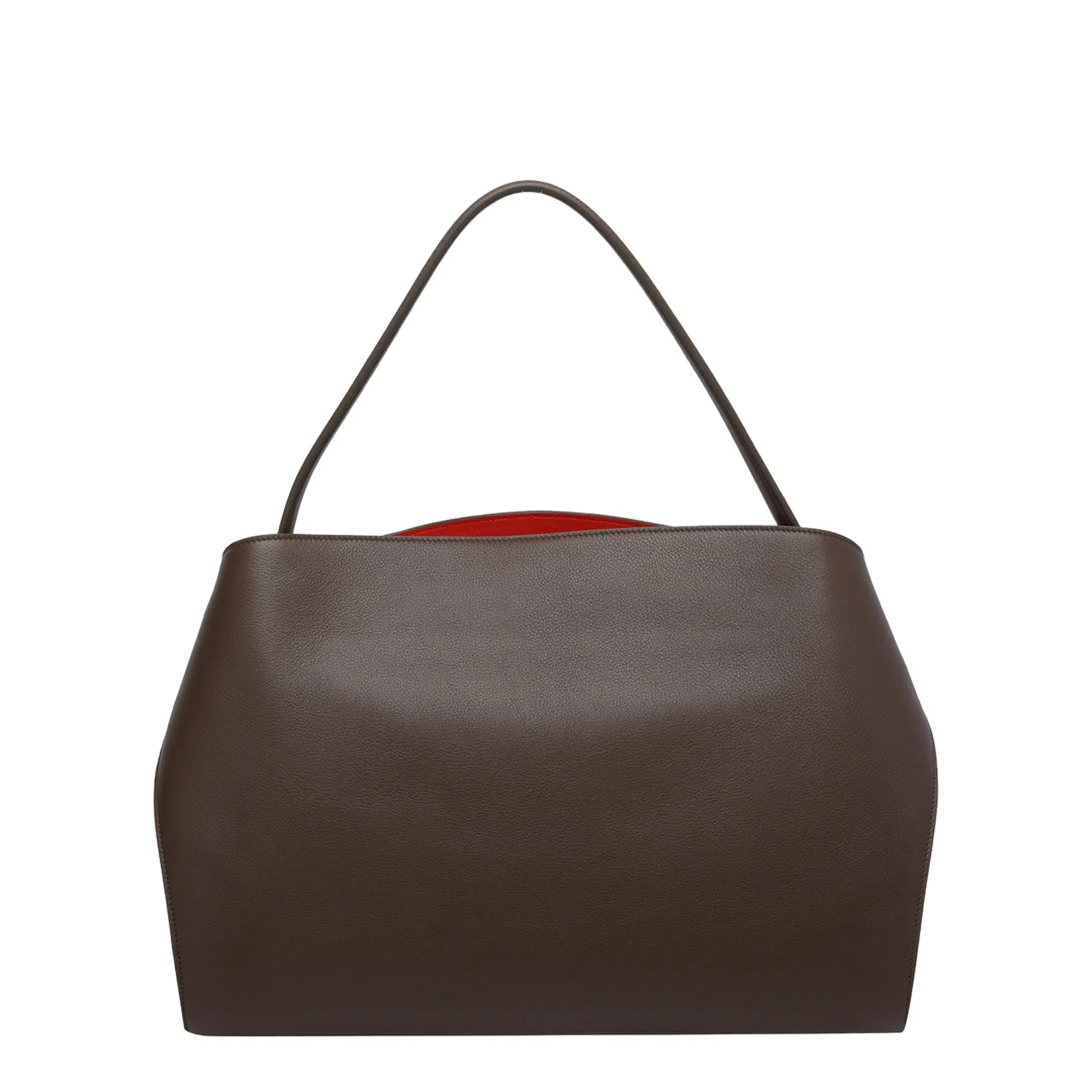 Hug Soft Bicolor Medium Shoulder Bag - Clay/Flame Red