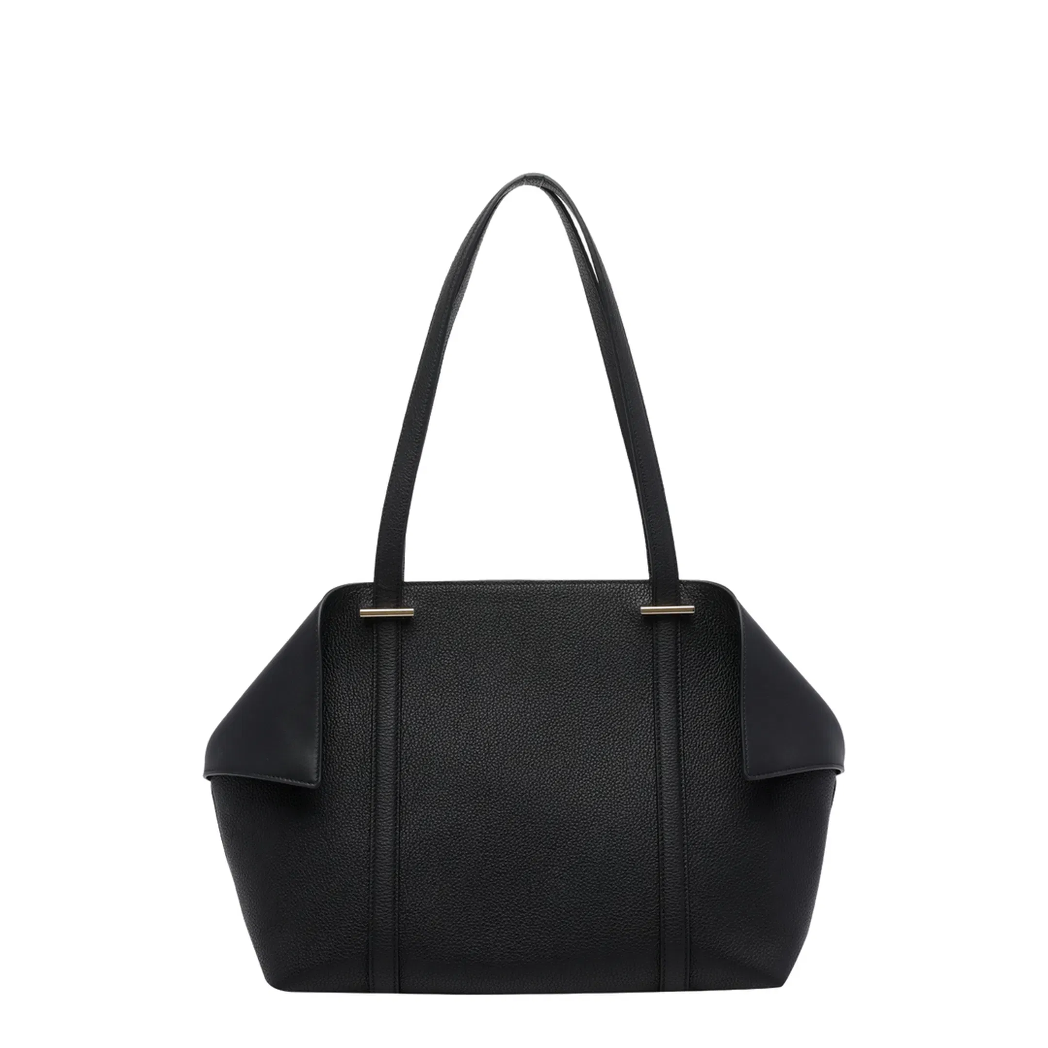 Folded Medium Tote Bag - Black